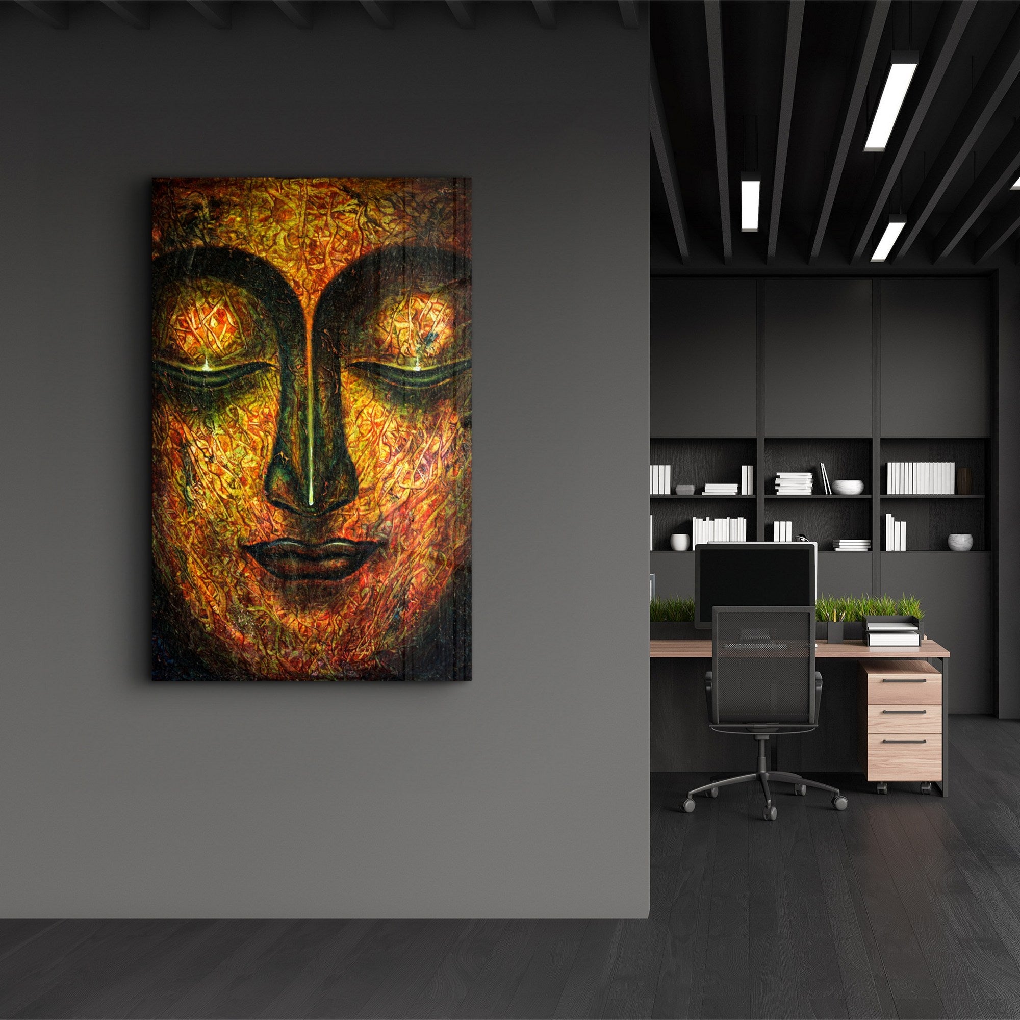 Arte em Vidro Temperado Multicolor 35x55cm - Pintura Decorativa UV de Alta Qualidade