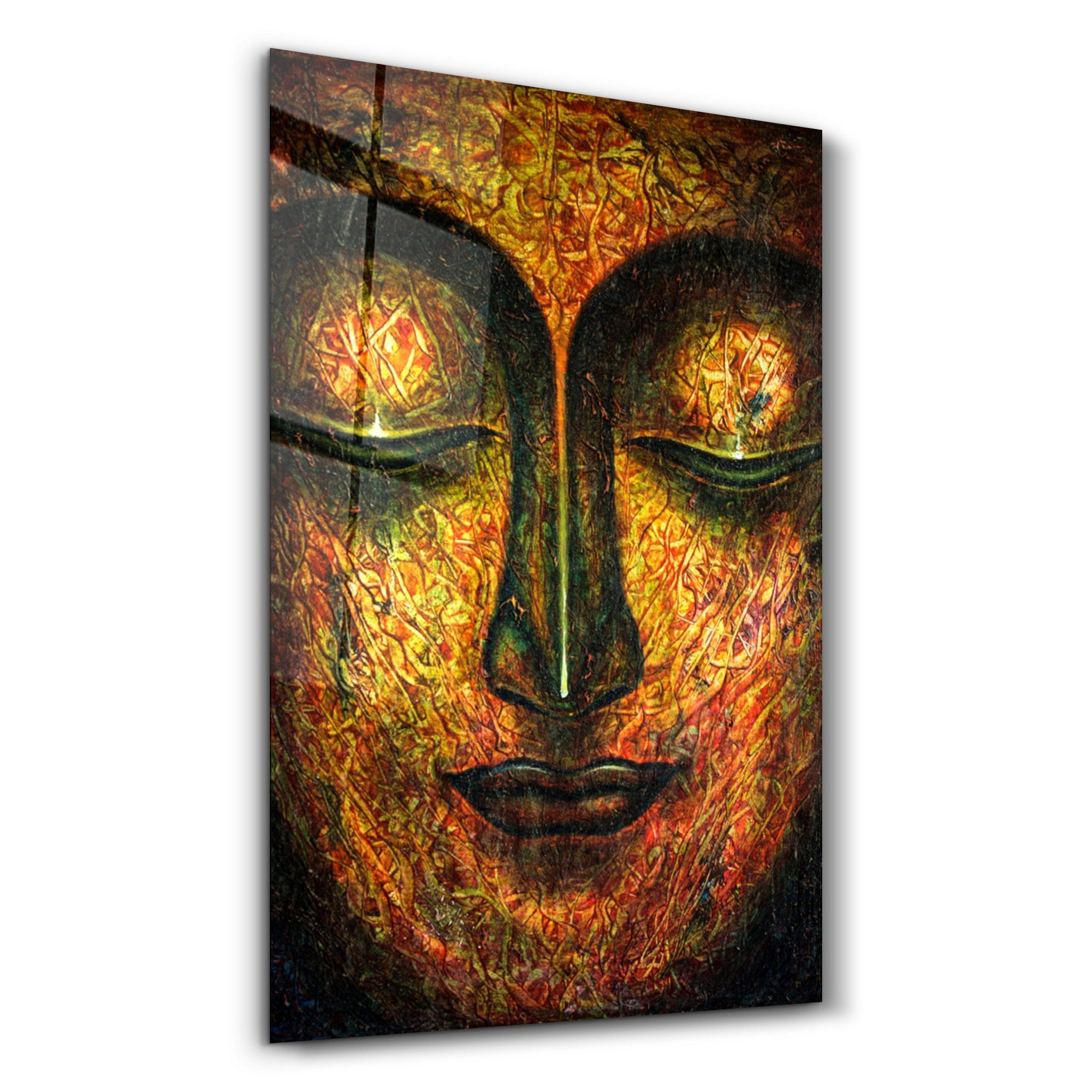 Arte em Vidro Temperado Multicolor 35x55cm - Pintura Decorativa UV de Alta Qualidade