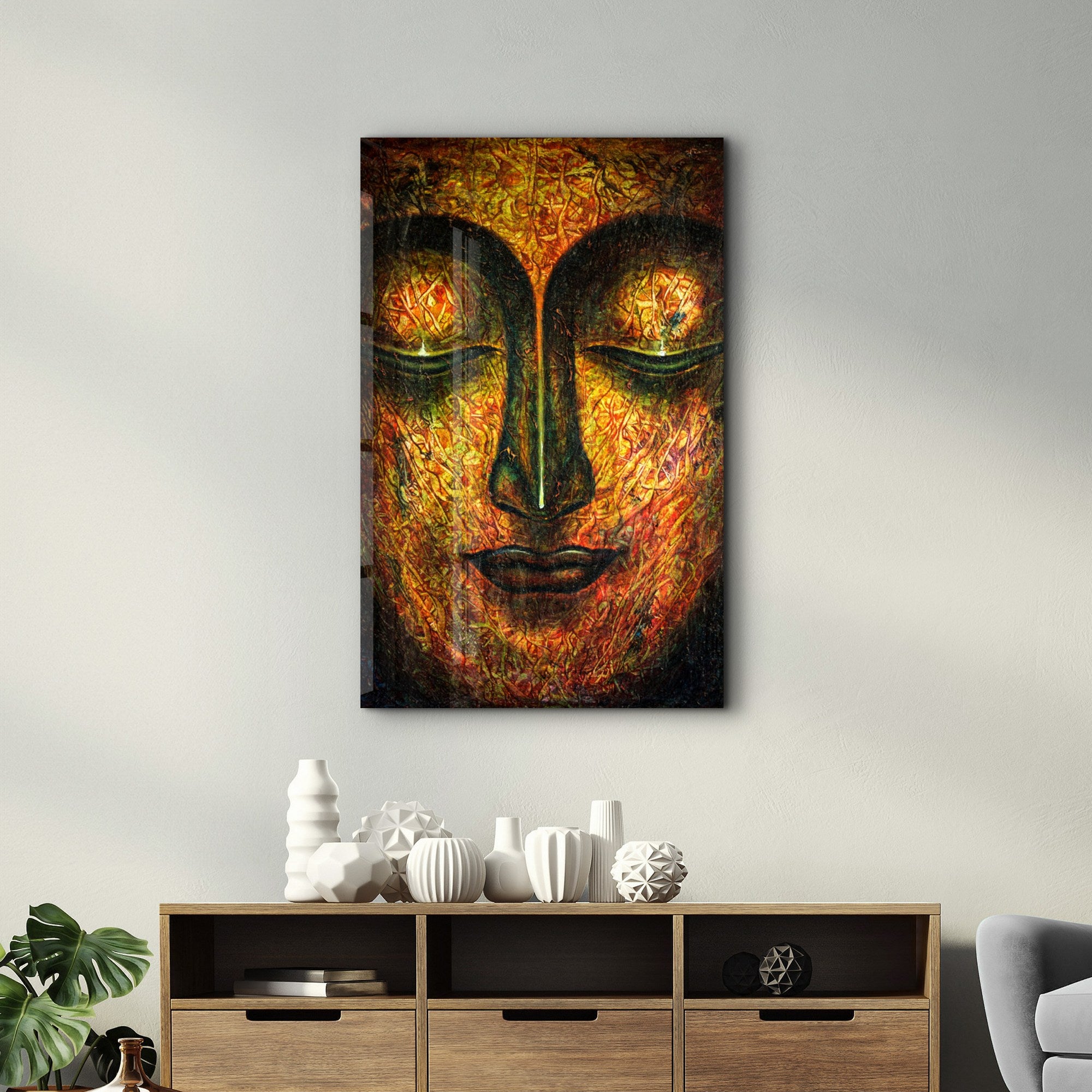 Arte em Vidro Temperado Multicolor 70x110cm - Pintura Decorativa UV de Alta Qualidade