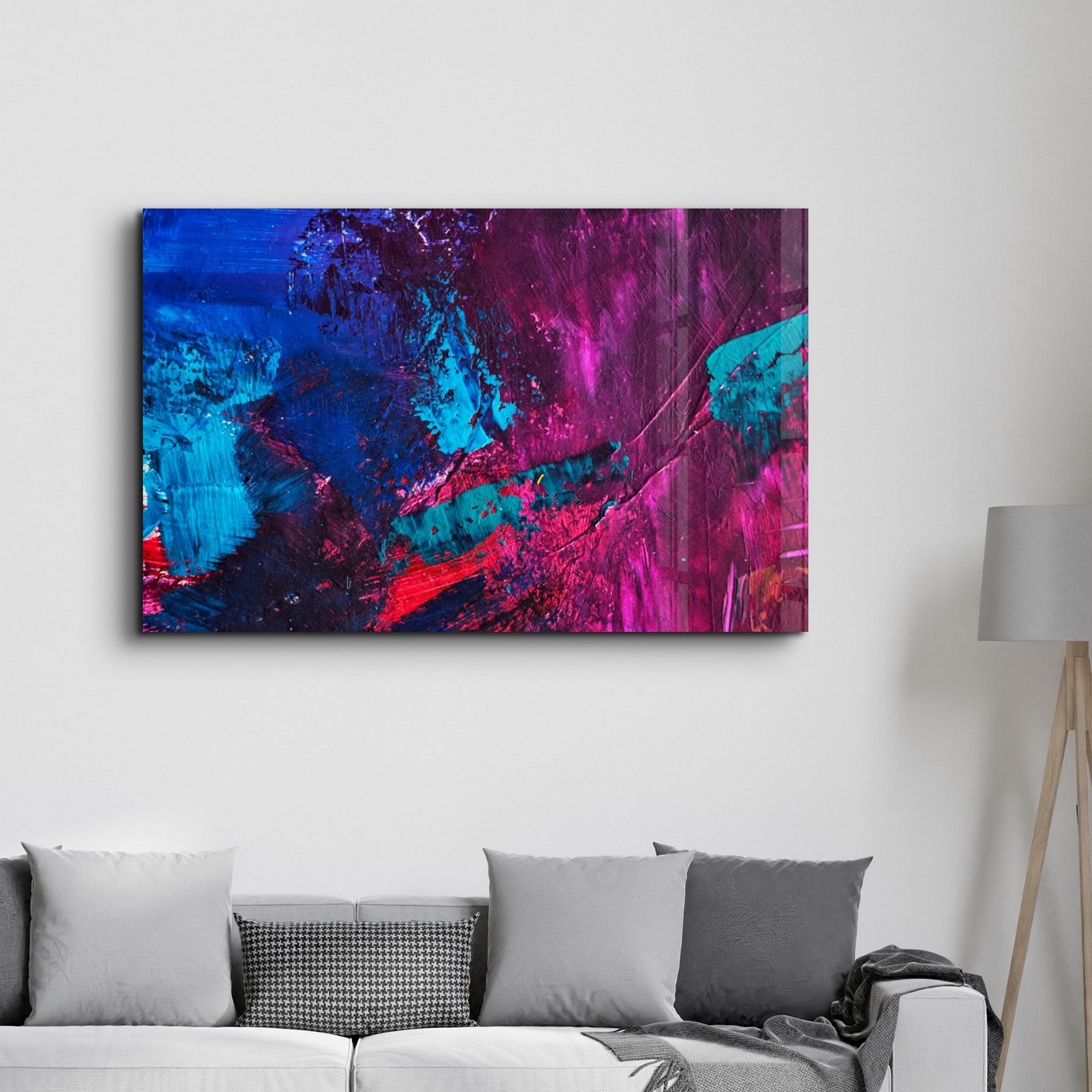 Arte Decorativa em Vidro Temperado Multicolor 35x55cm - Impressão UV de Alta Qualidade