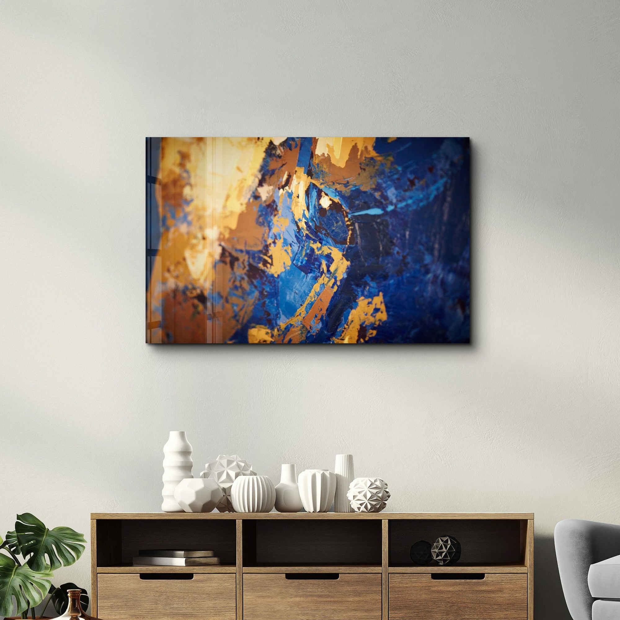 Quadro Decorativo em Vidro Temperado 35x55 cm (4 mm), Multicolor – Impressão UV | OGLS-4041