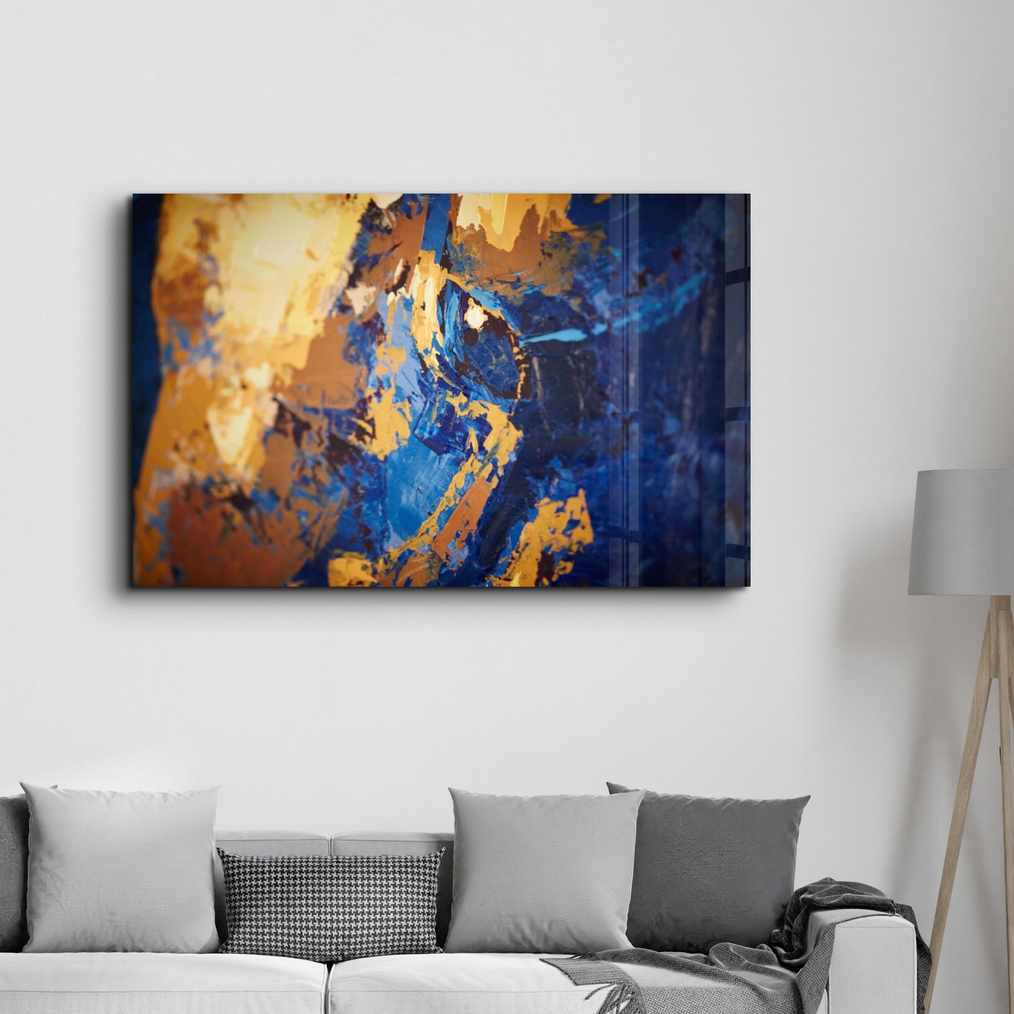 Arte Decorativa em Vidro Temperado Multicolor 70x110cm - Impressão UV de Alta Qualidade