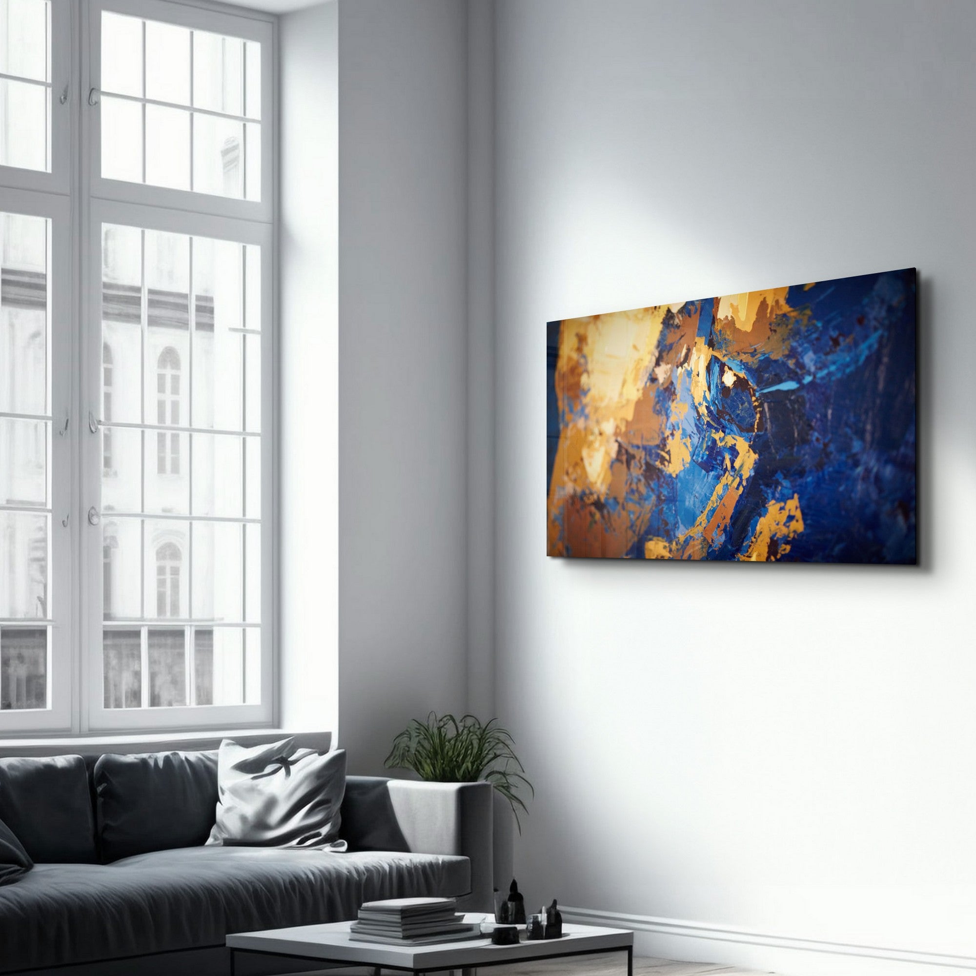 Arte Decorativa em Vidro Temperado Multicolor 70x110cm - Impressão UV de Alta Qualidade