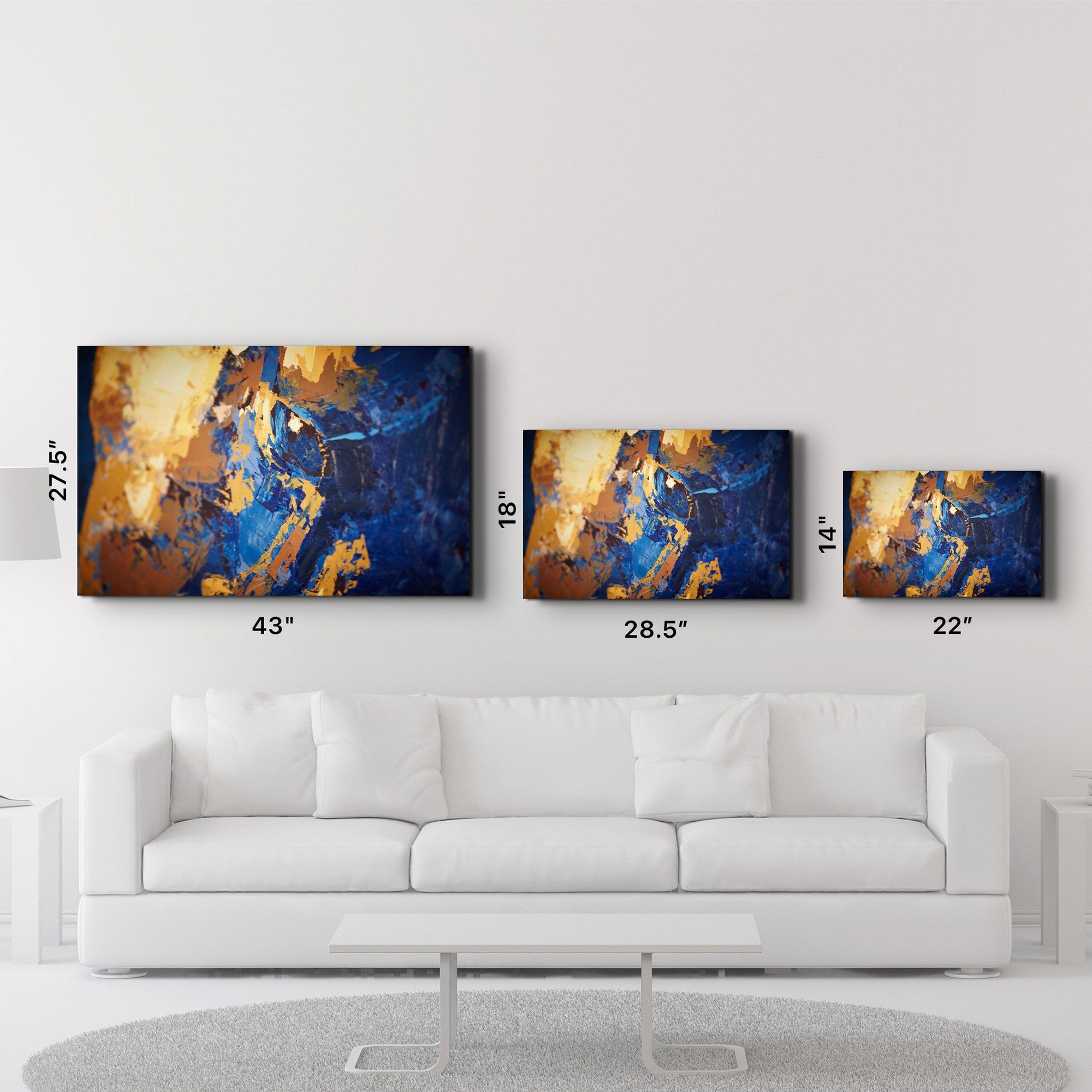 Arte Decorativa em Vidro Temperado Multicolor 70x110cm - Impressão UV de Alta Qualidade