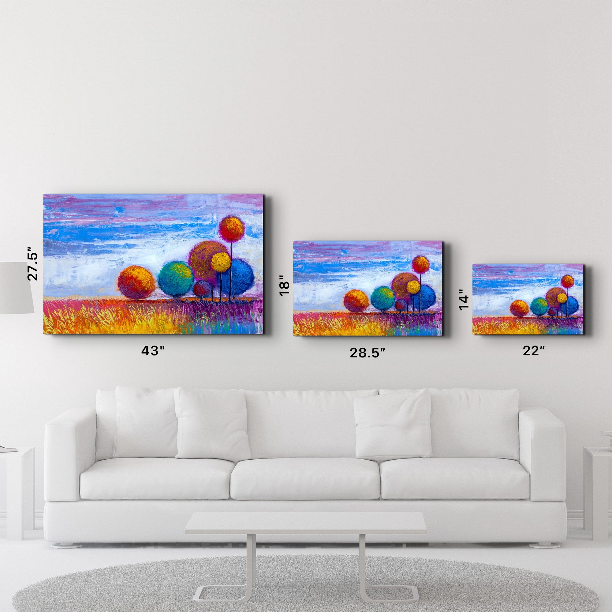 Arte em Vidro Temperado Multicolor 70x110cm - Pintura Decorativa UV de Alta Qualidade