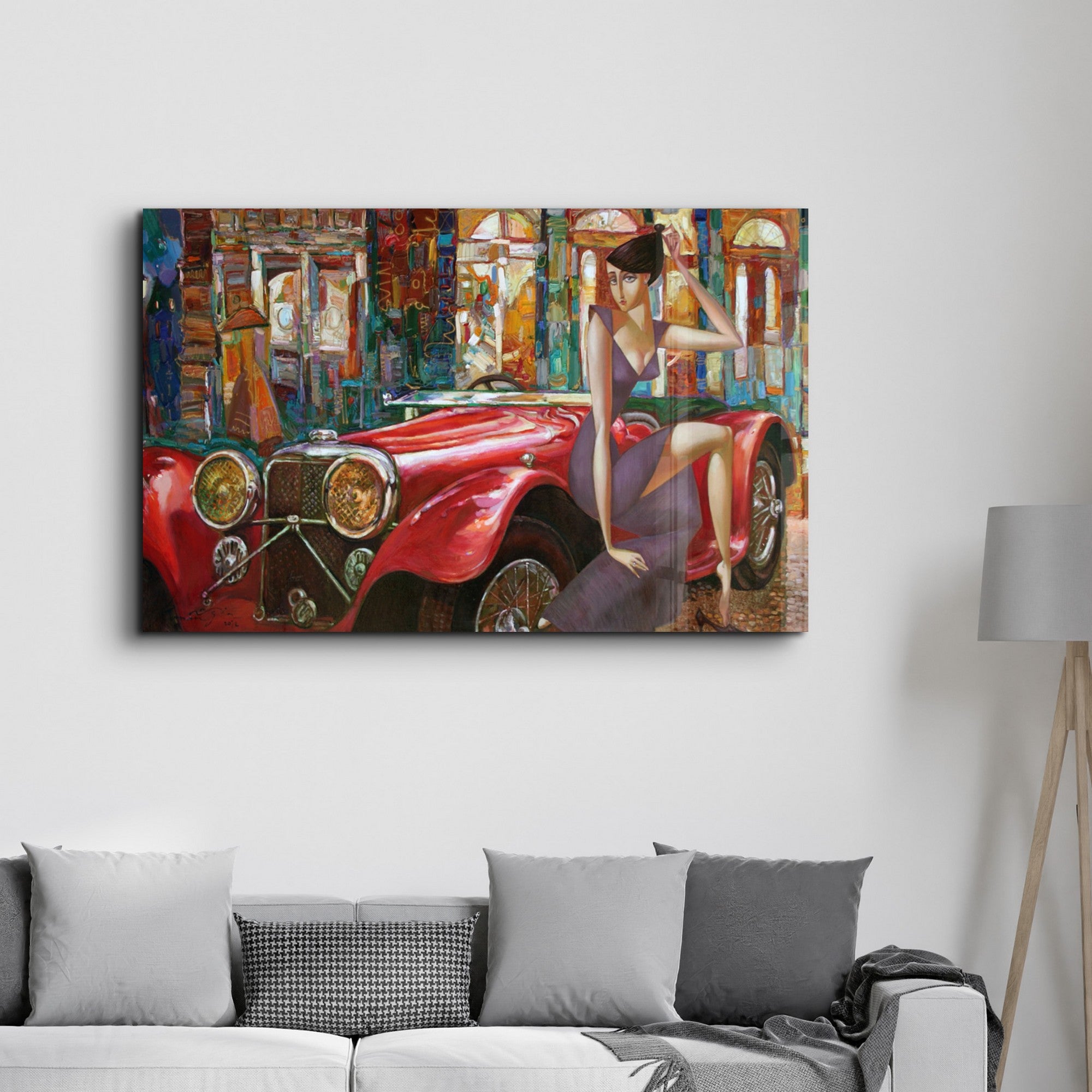 Arte em Vidro Temperado Multicolor 35x55cm - Pintura Decorativa UV de Alta Qualidade