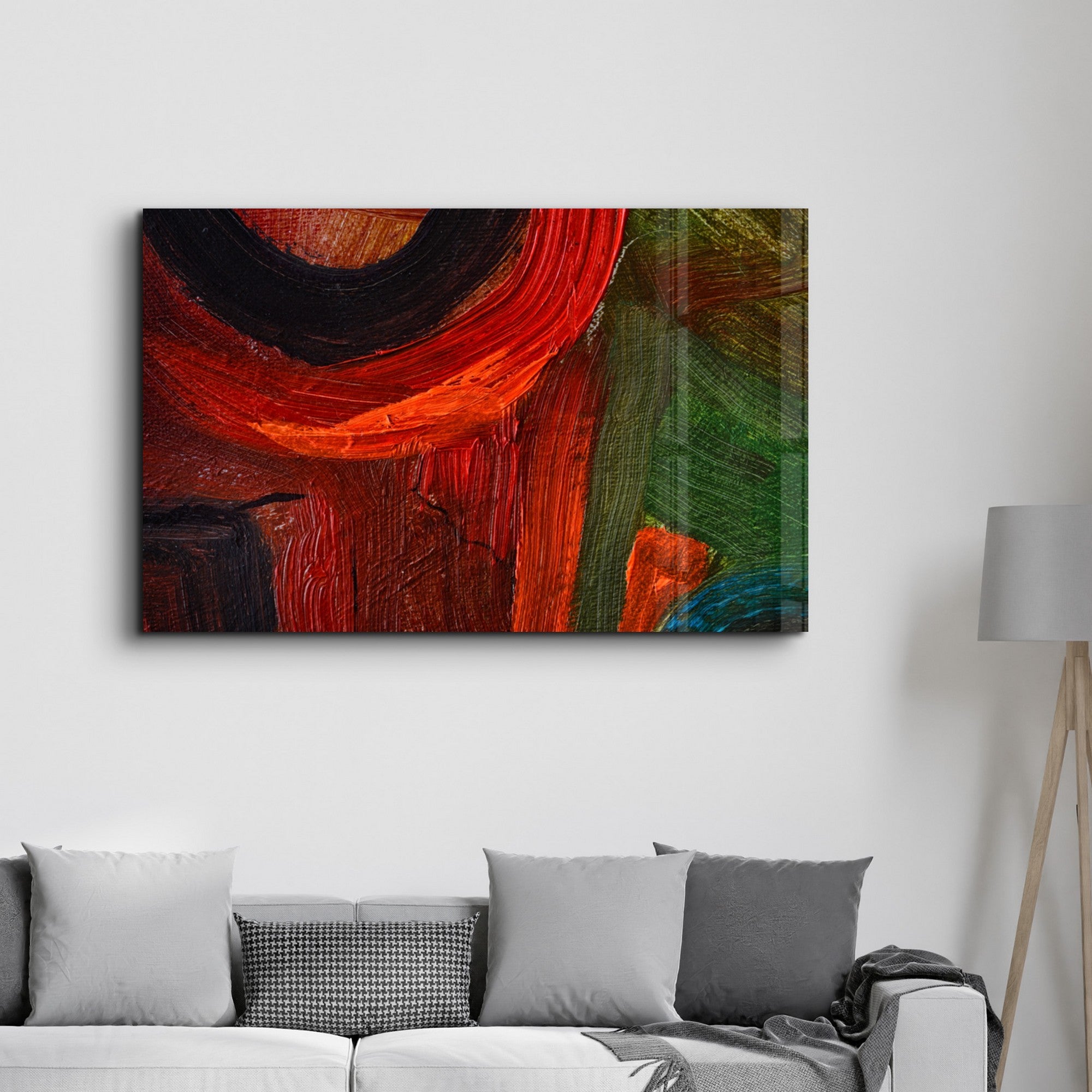 Arte em Vidro Temperado Multicolor 35x55cm - Pintura Decorativa UV de Alta Qualidade