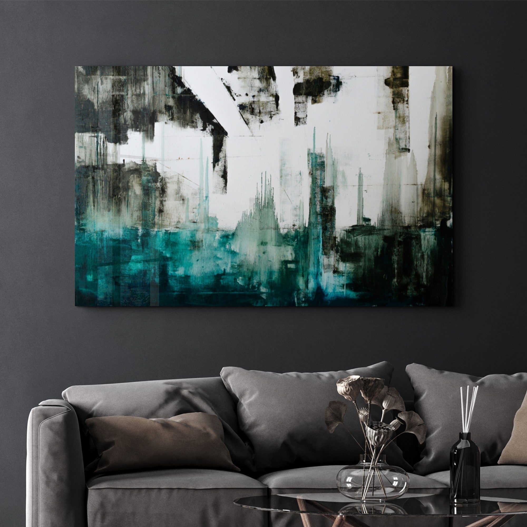 Arte em Vidro Temperado Multicolor 70x110cm - Pintura Decorativa UV de Alta Qualidade