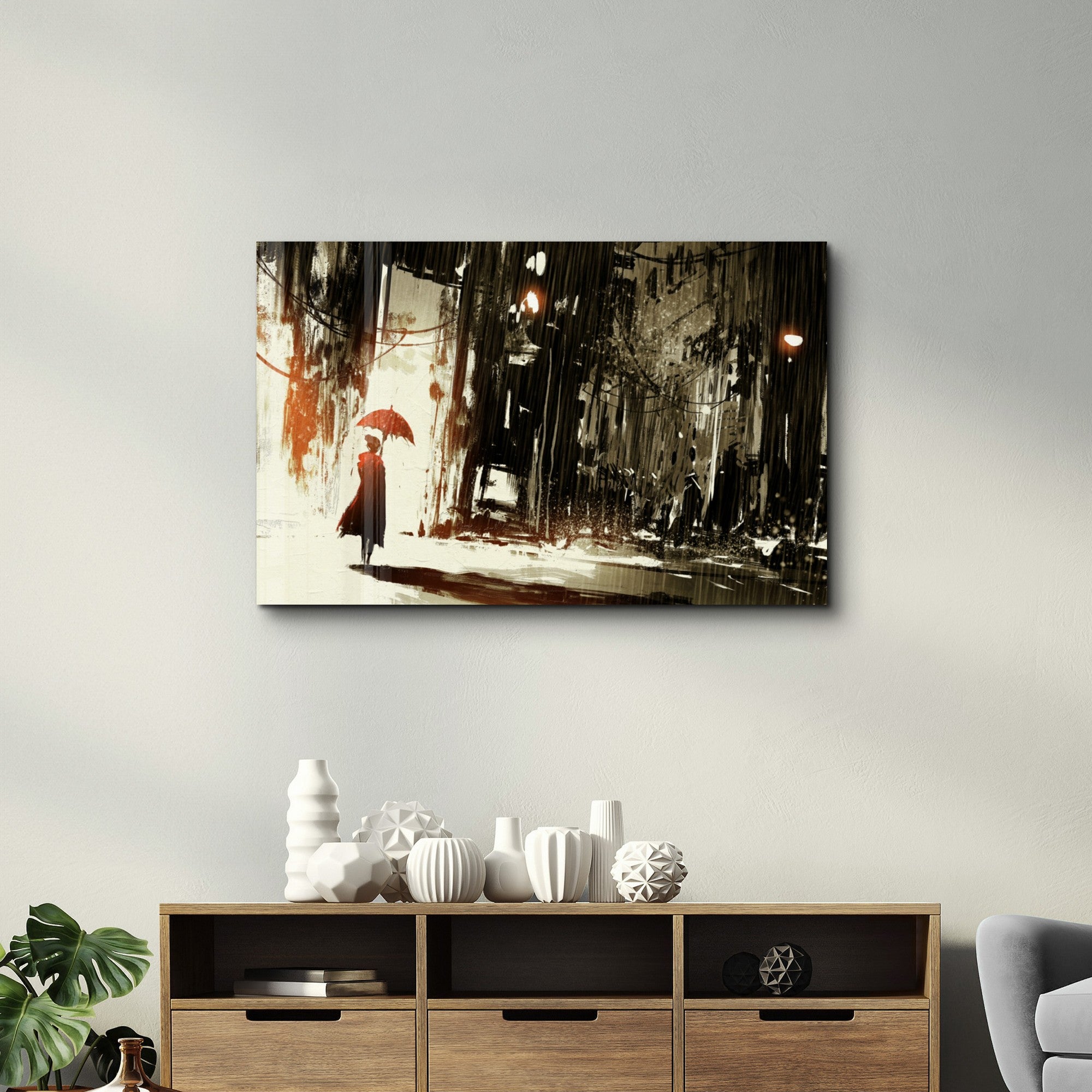 Arte em Vidro Temperado Multicolor 35x55cm - Pintura Decorativa UV de Alta Qualidade