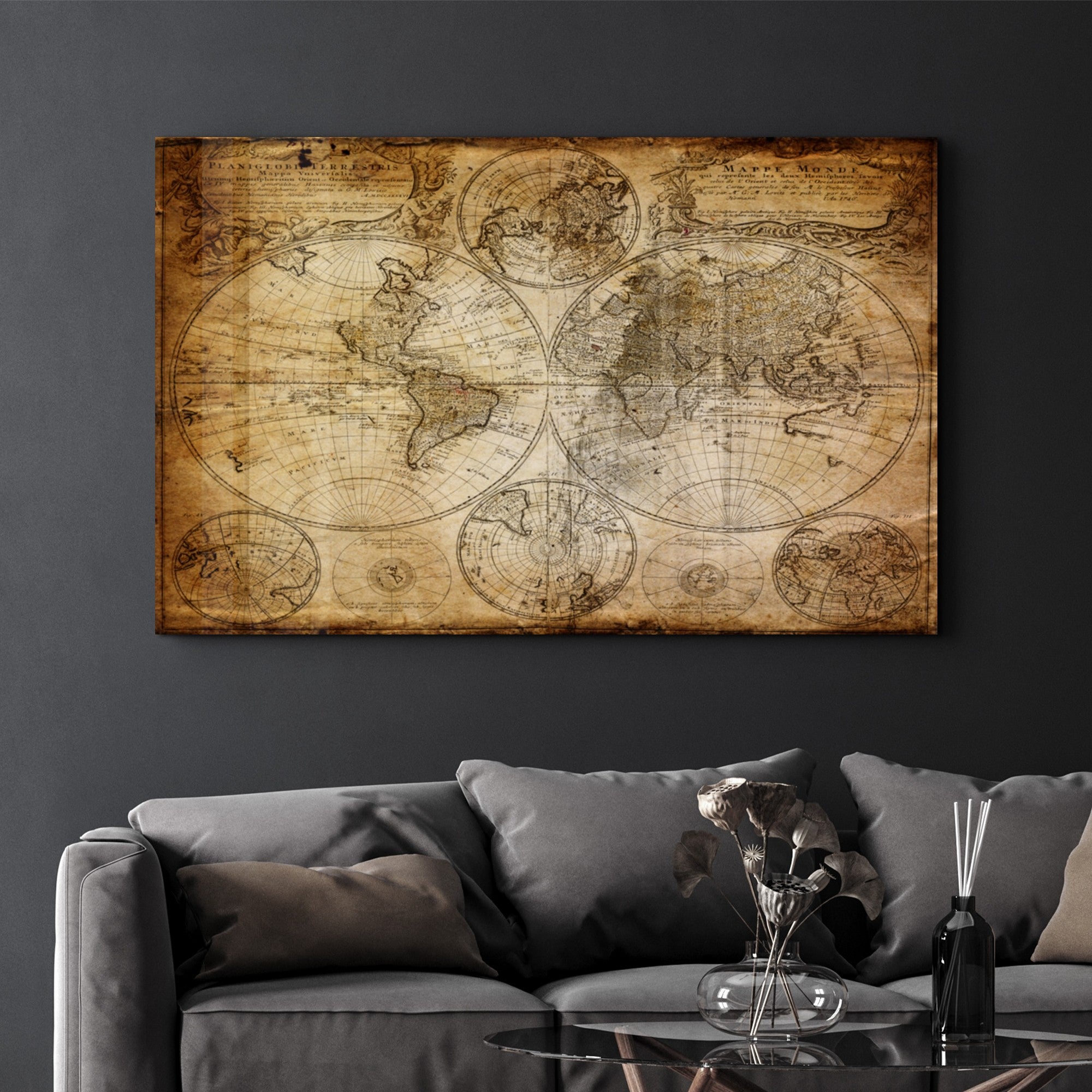 Arte Decorativa em Vidro Temperado Multicolor 46x72cm - Impressão UV de Alta Qualidade