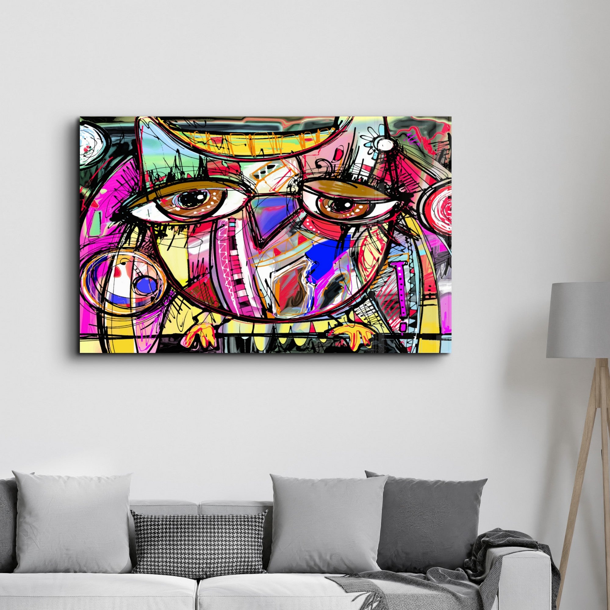Arte em Vidro Temperado Multicolor 35x55cm - Pintura Decorativa UV de Alta Qualidade