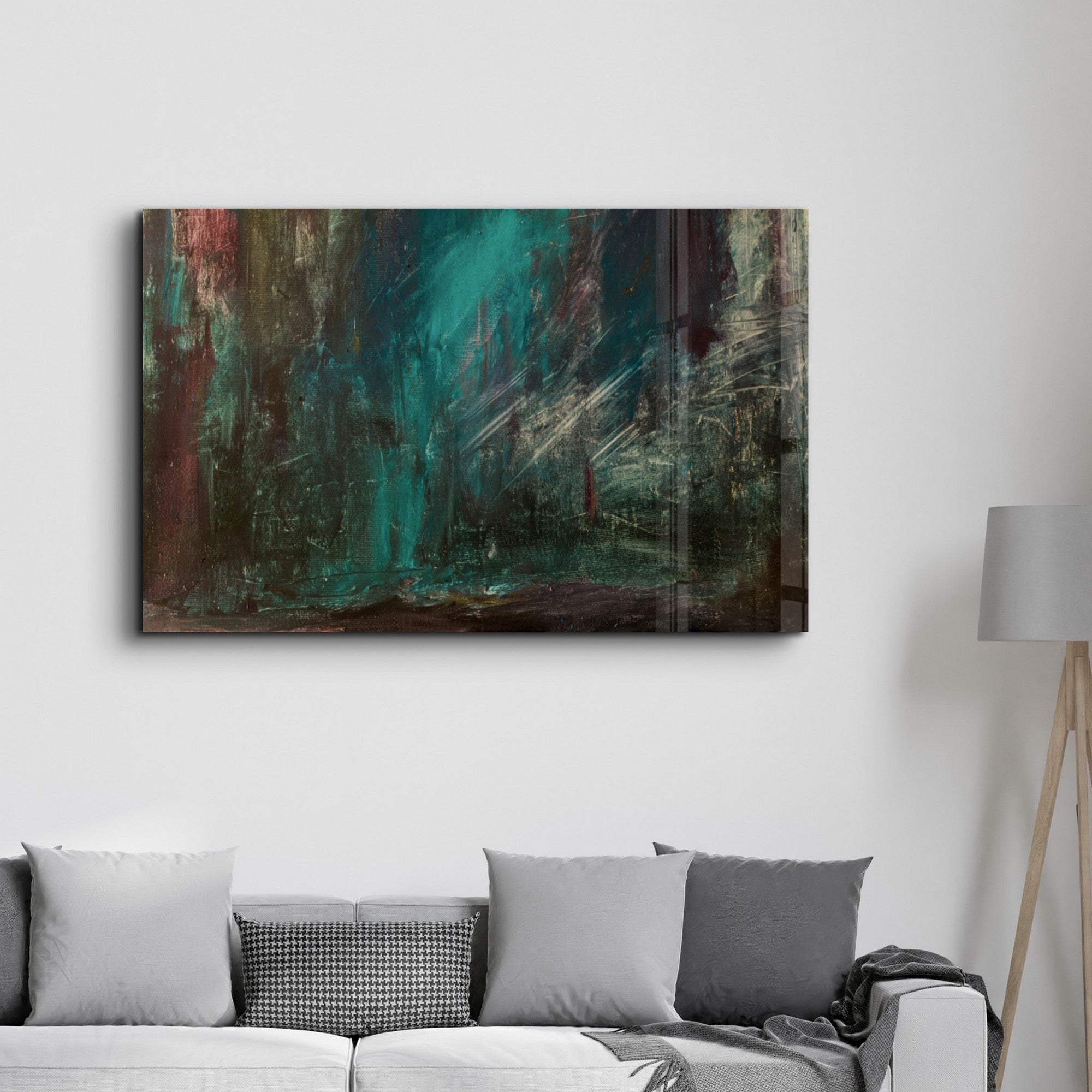 Arte Decorativa em Vidro Temperado Multicolor 70x110cm - Impressão UV de Alta Qualidade