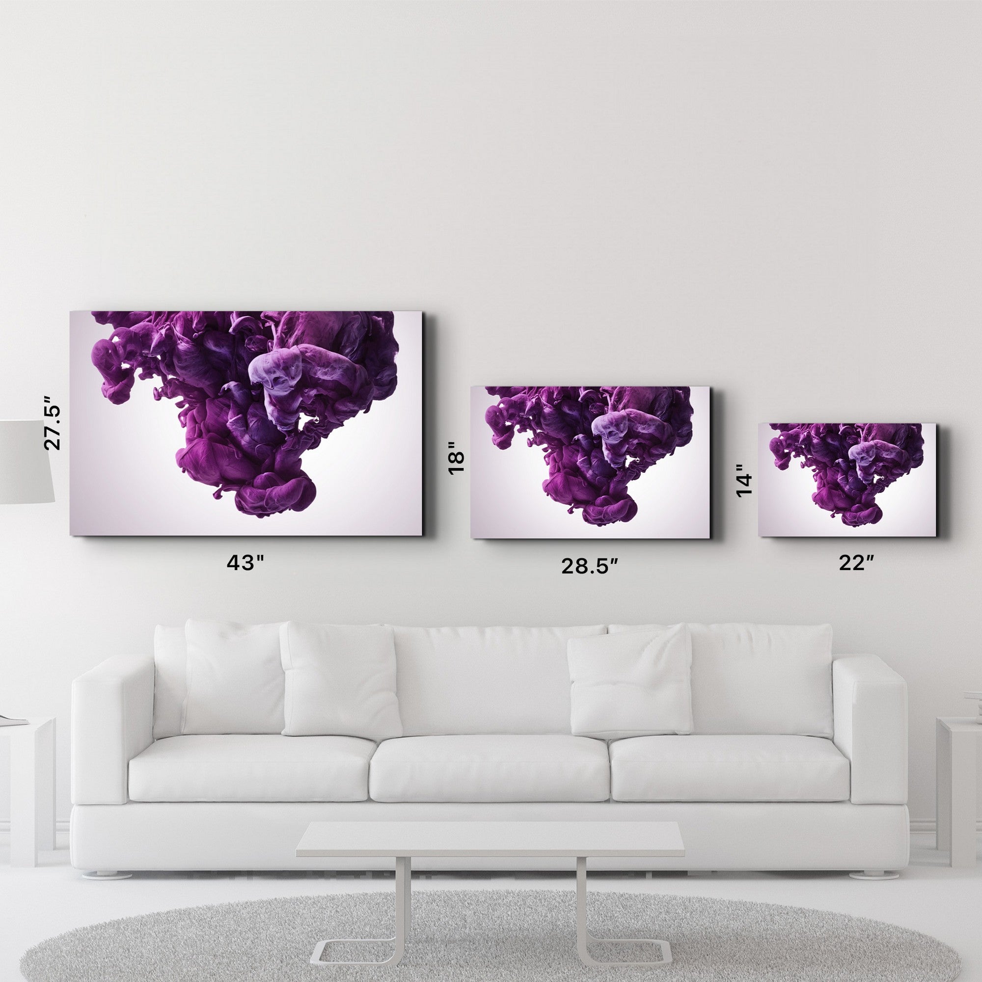 Arte Decorativa em Vidro Temperado Multicolor 70x110cm - Impressão UV de Alta Qualidade