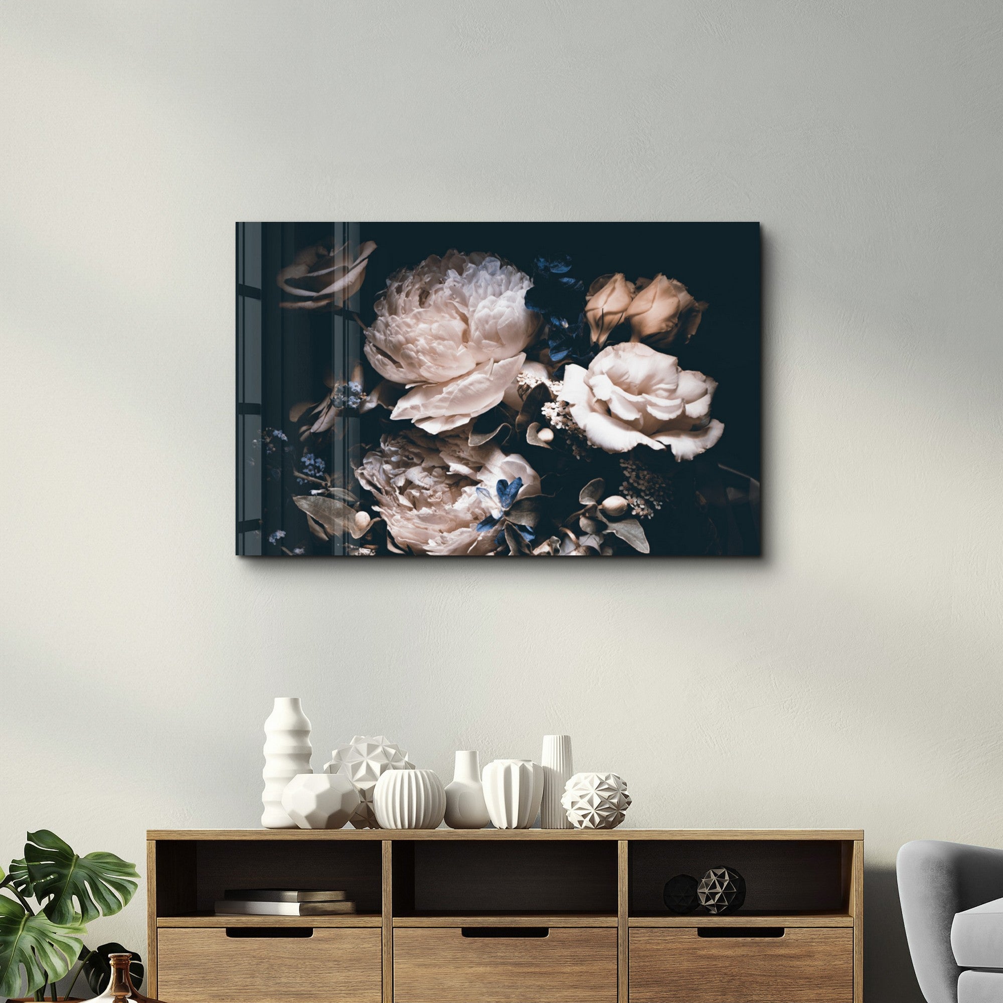 Arte Decorativa em Vidro Temperado Multicolor 35x55cm - Impressão UV de Alta Qualidade