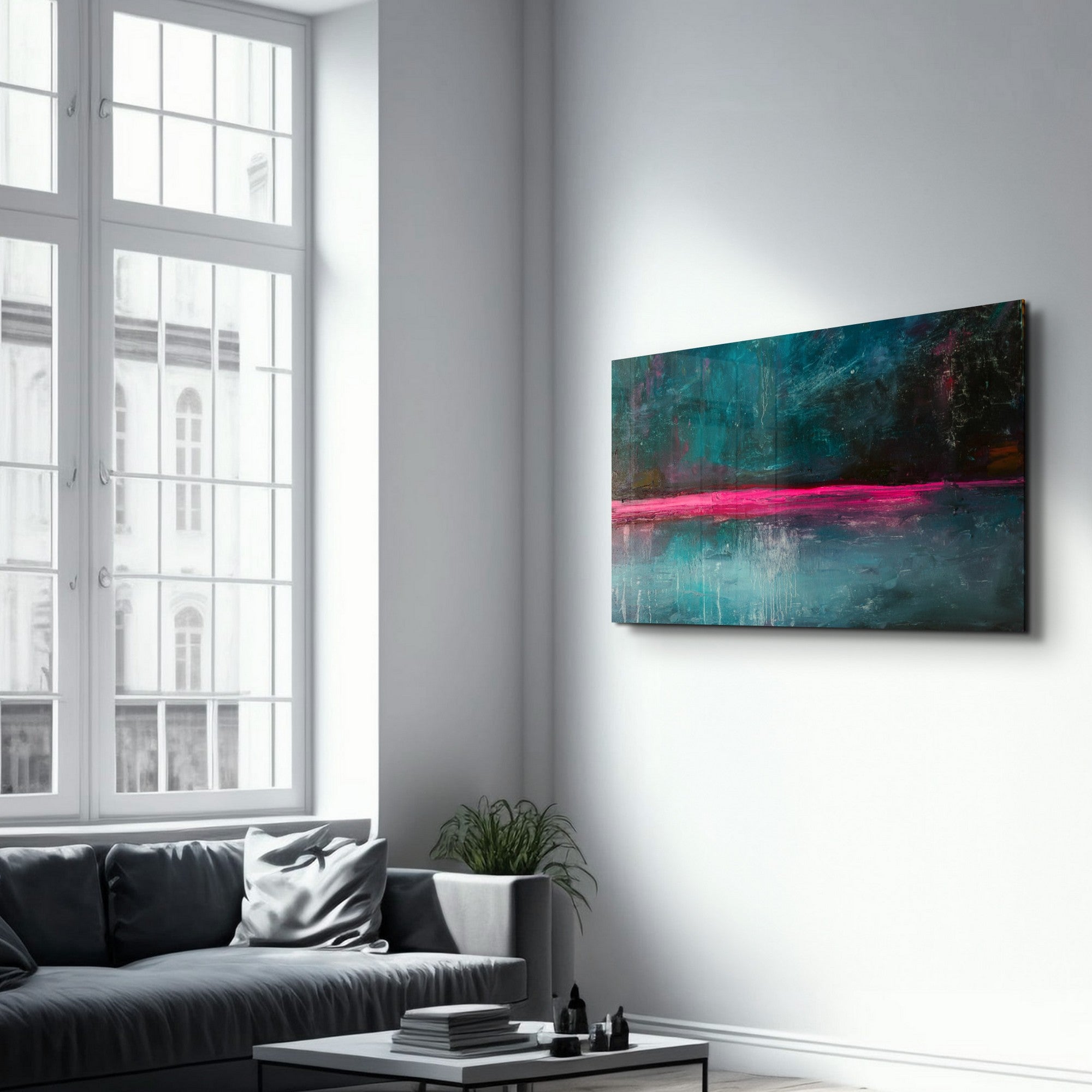 Arte em Vidro Temperado Multicolor 35x55cm - Pintura Decorativa UV de Alta Qualidade