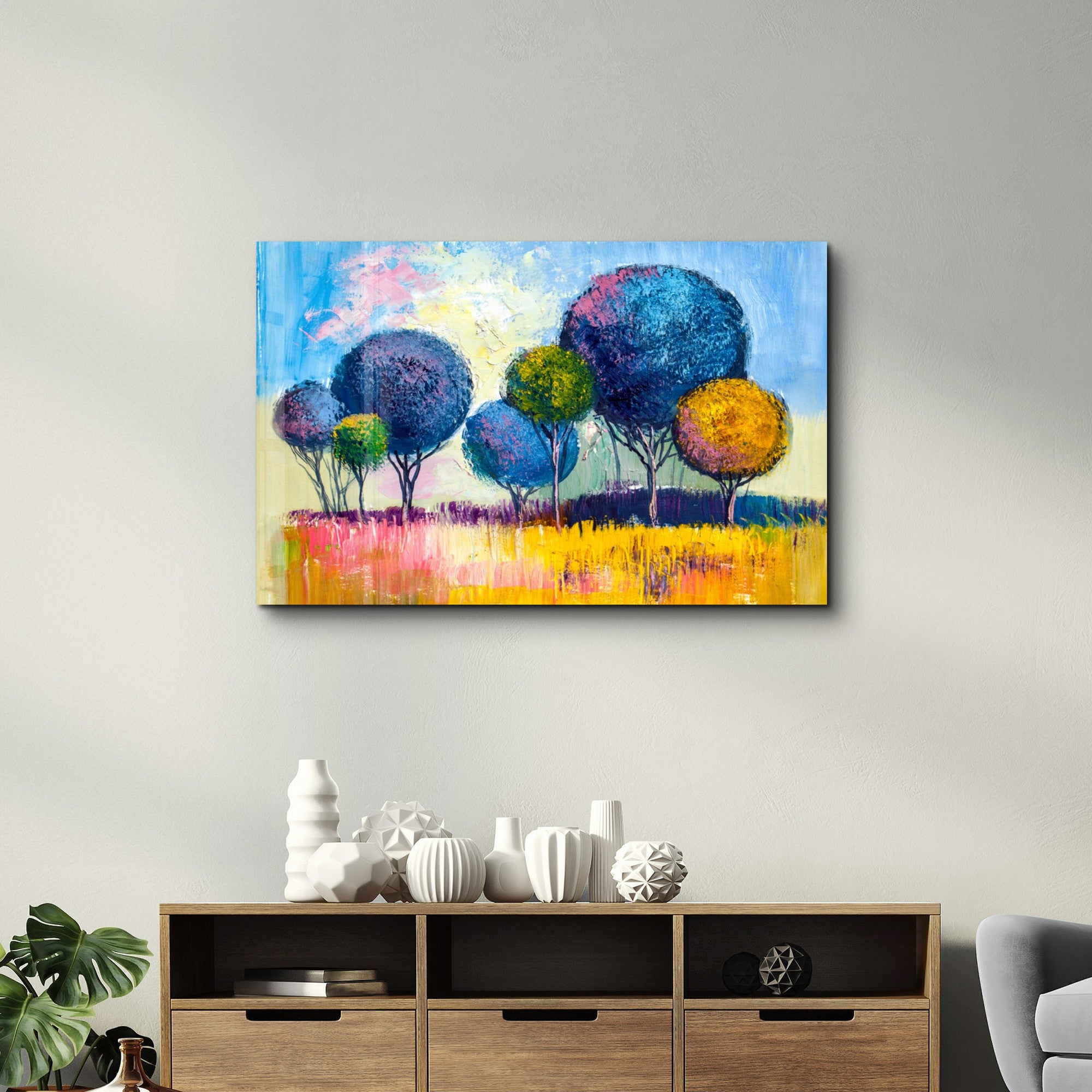 Arte em Vidro Temperado Multicolor 35x55cm - Pintura Decorativa UV de Alta Qualidade