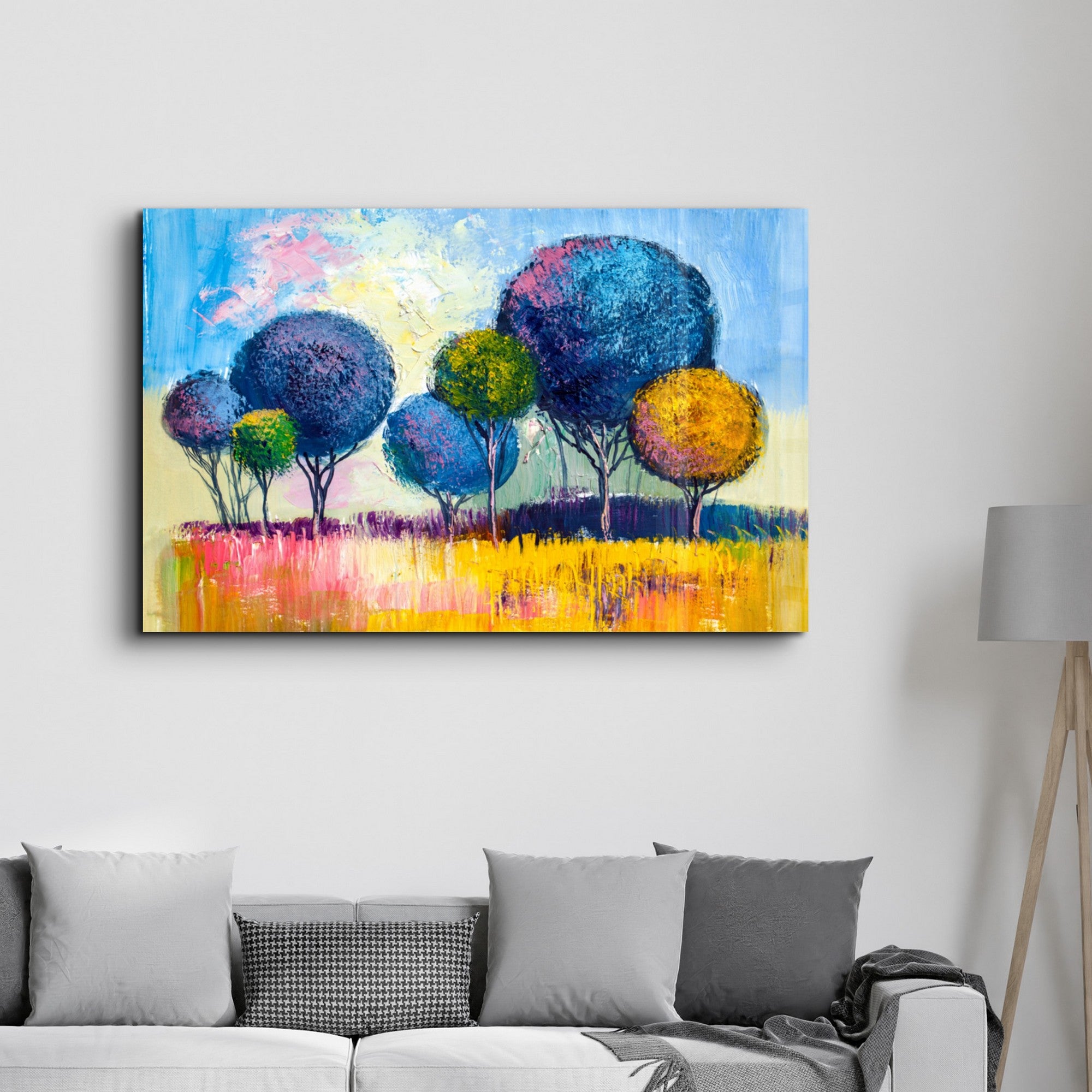 Arte em Vidro Temperado Multicolor 35x55cm - Pintura Decorativa UV de Alta Qualidade