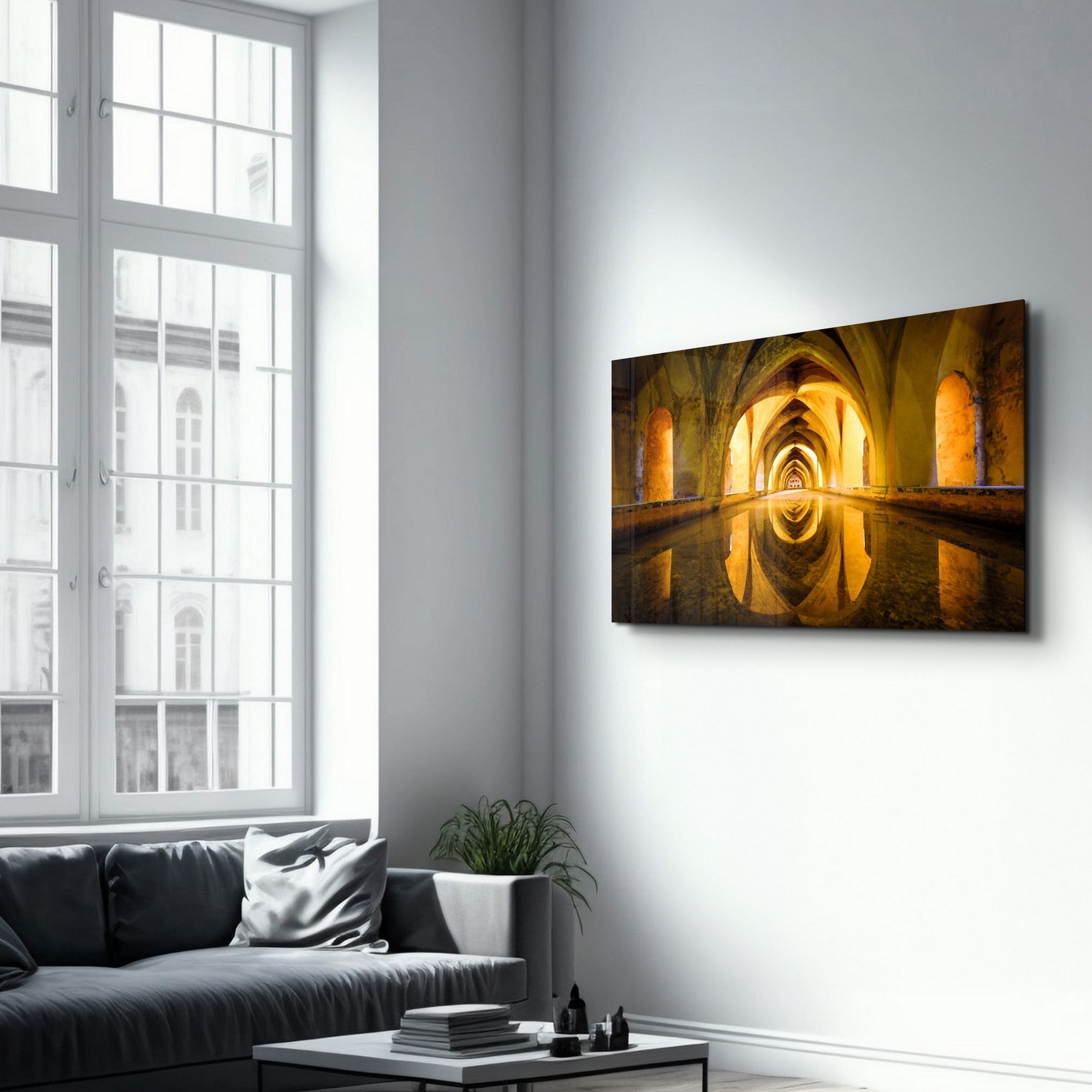 Arte em Vidro Temperado Multicolor 35x55cm - Pintura Decorativa UV Resistente