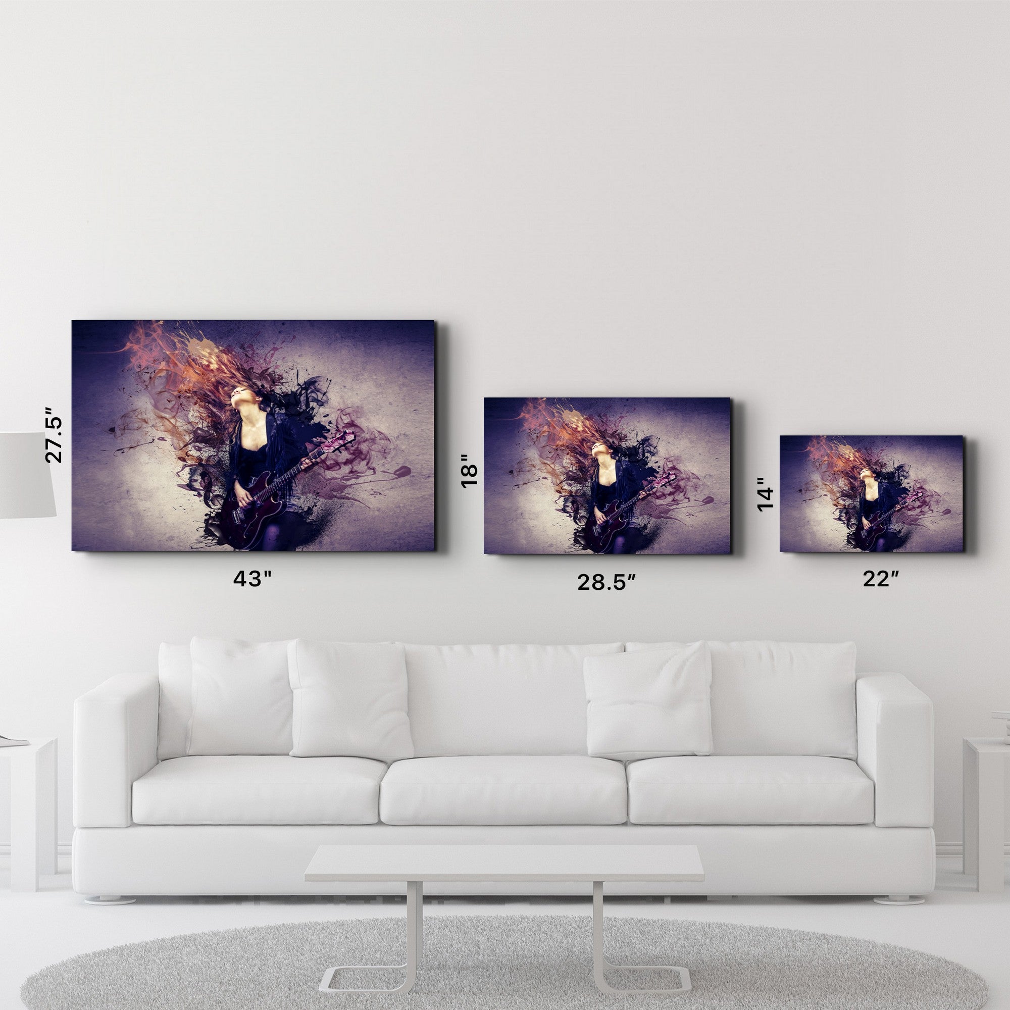 Arte Decorativa em Vidro Temperado Multicolor 35x55cm - Impressão UV de Alta Qualidade