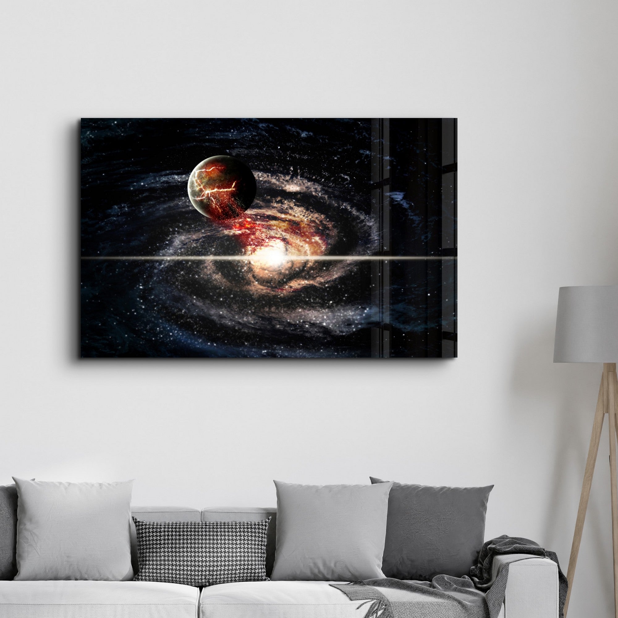 Arte em Vidro Temperado Multicolor 35x55cm - Pintura Decorativa UV de Alta Qualidade