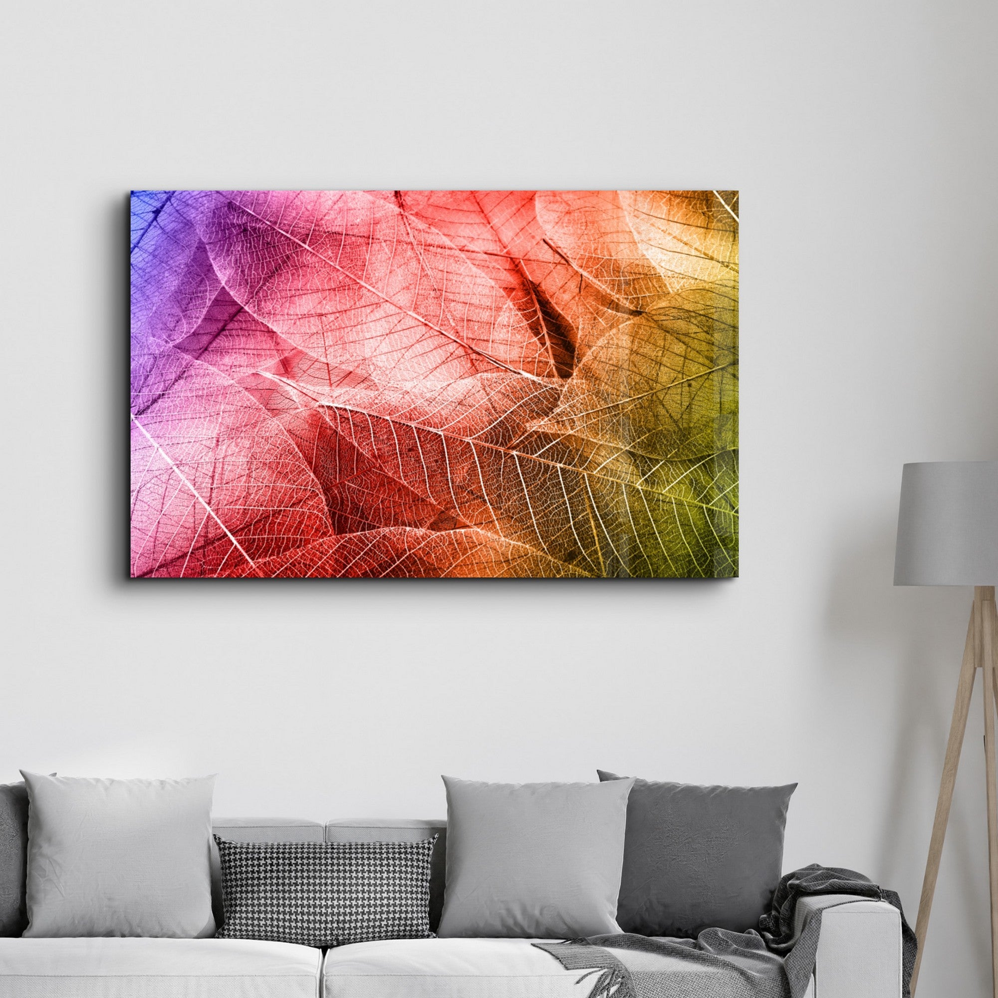 Arte Decorativa em Vidro Temperado Multicolor 70x110cm - Impressão UV de Alta Qualidade