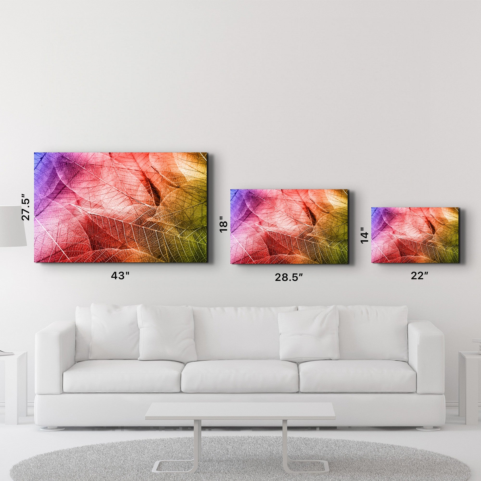 Arte Decorativa em Vidro Temperado Multicolor 70x110cm - Impressão UV de Alta Qualidade