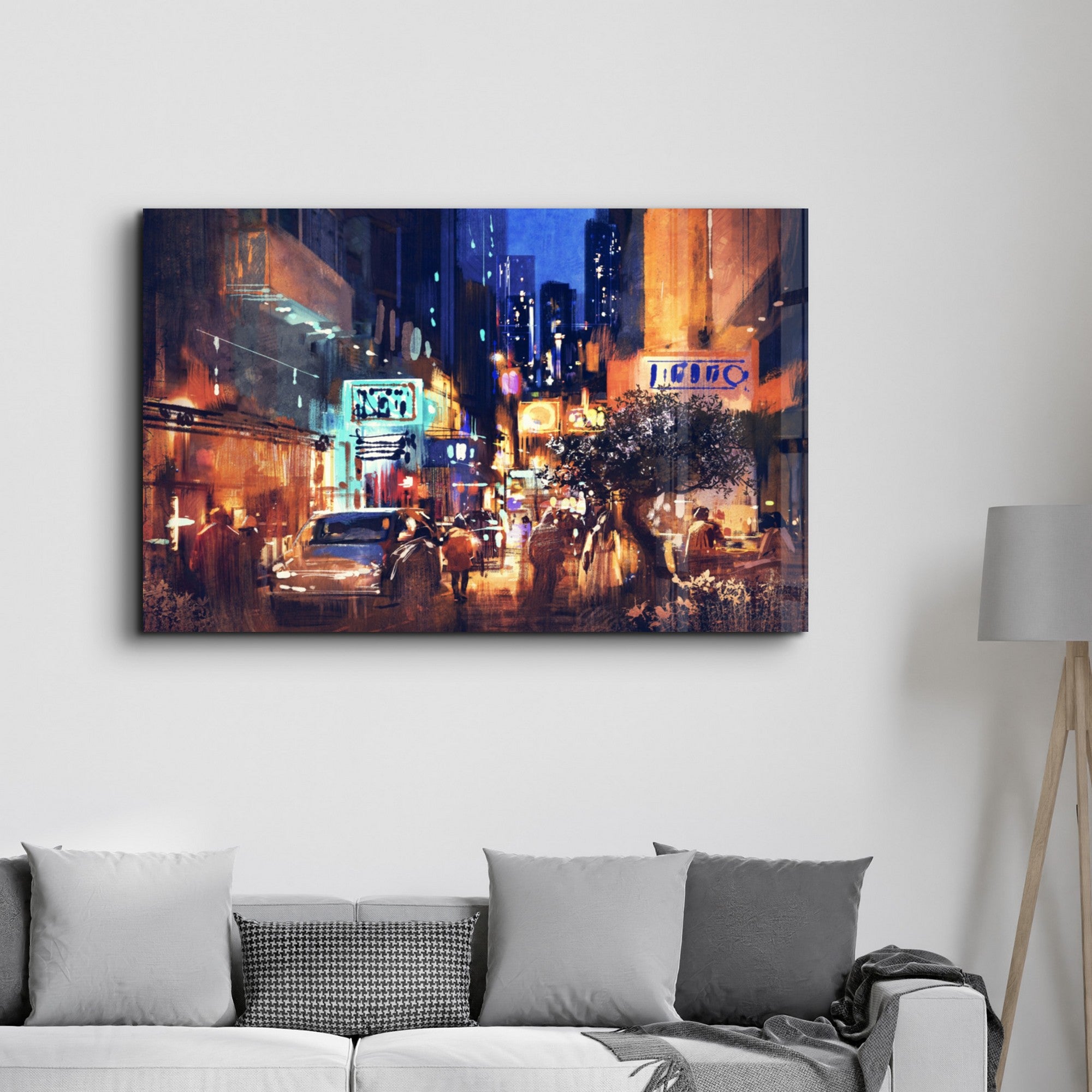 Arte em Vidro Temperado Multicolor 35x55cm - Pintura Decorativa UV de Alta Qualidade