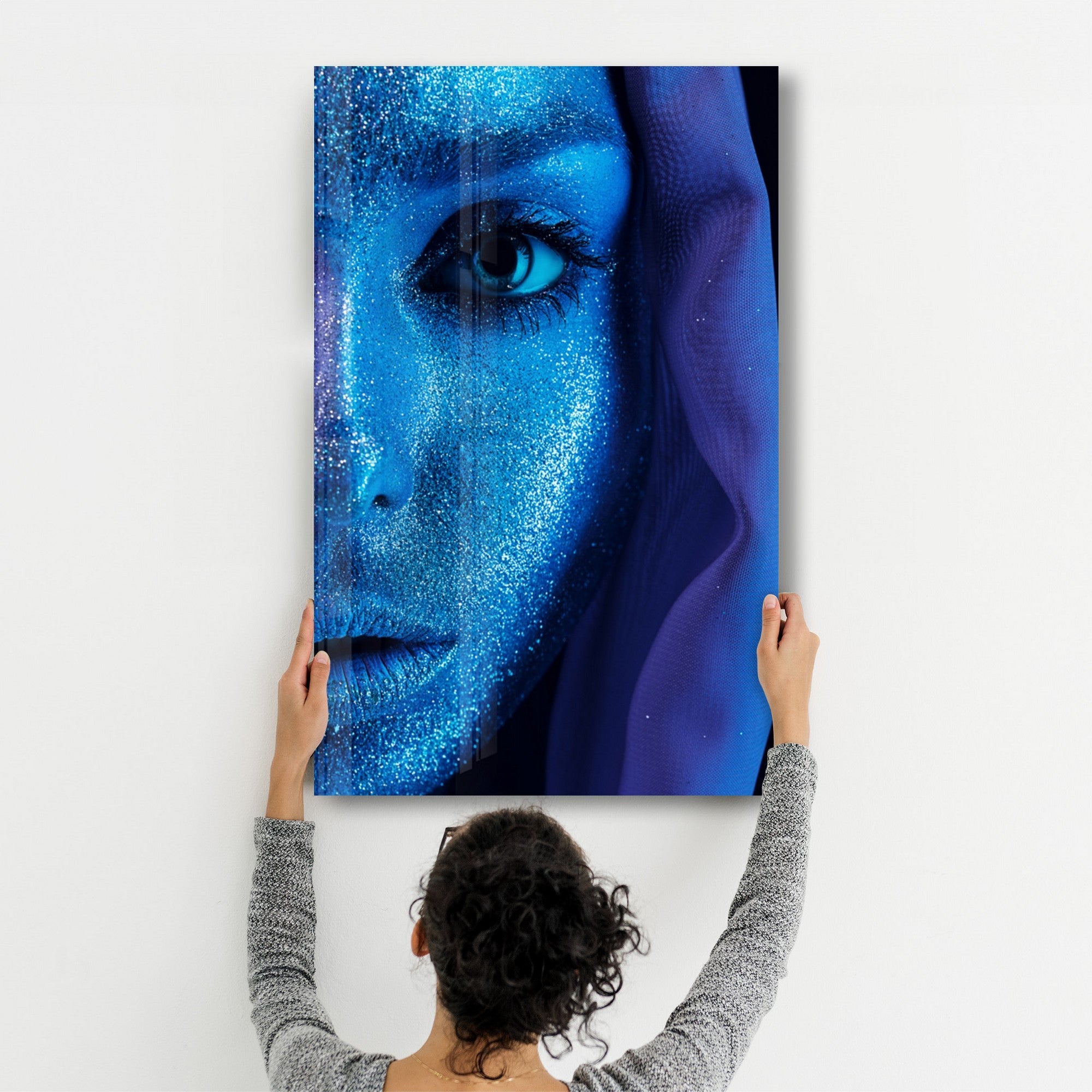 Arte Decorativa em Vidro Temperado Multicolor 35x55cm - Impressão UV de Alta Qualidade