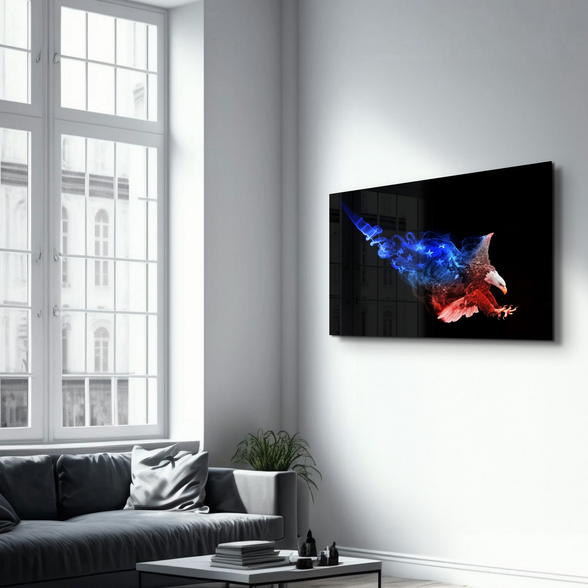 Arte Decorativa em Vidro Temperado Multicolor 35x55cm - Impressão UV de Alta Qualidade