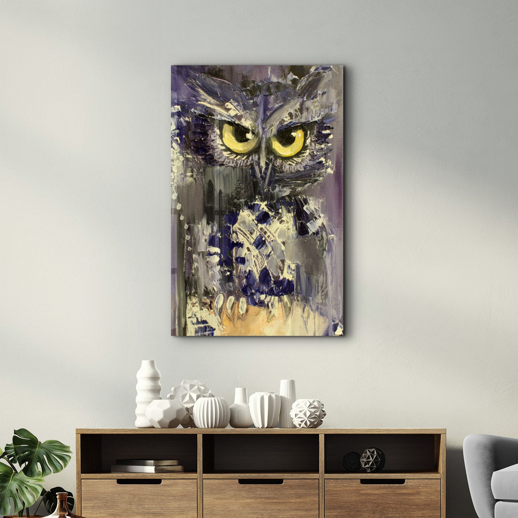 Arte em Vidro Temperado Multicolor 35x55cm - Pintura Decorativa UV de Alta Qualidade