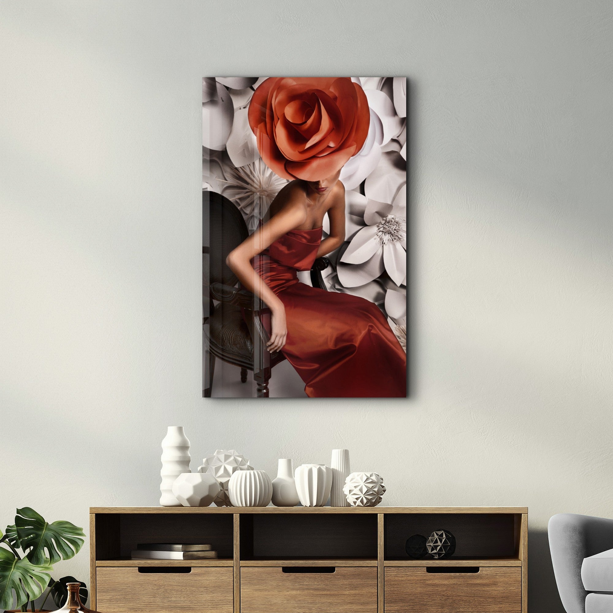 Quadro Decorativo em Vidro Temperado 35x55 cm Multicolor – Impressão UV, 4 mm (OGLS-5093)