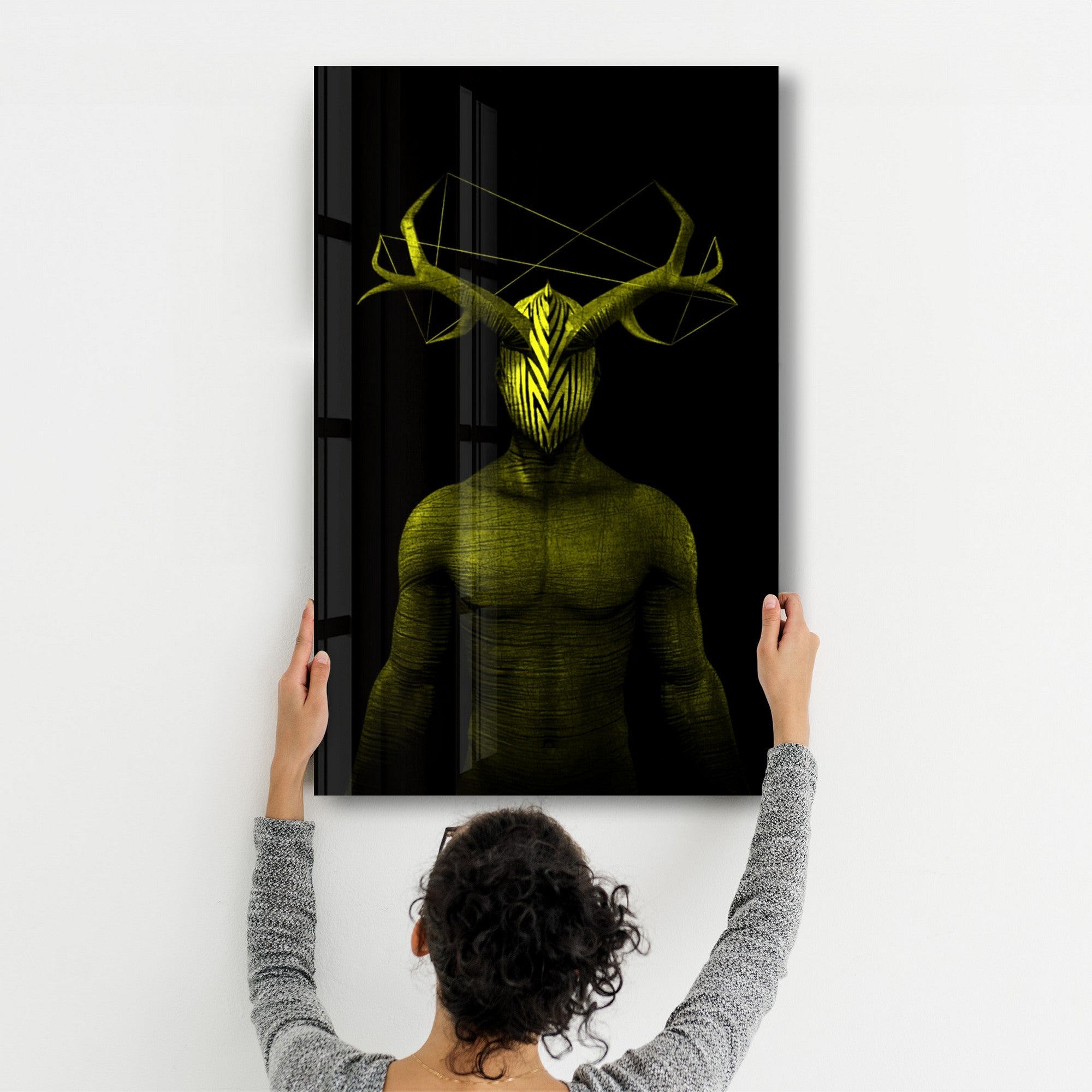 Arte em Vidro Temperado Multicolor 35x55cm - Pintura Decorativa UV de Alta Qualidade