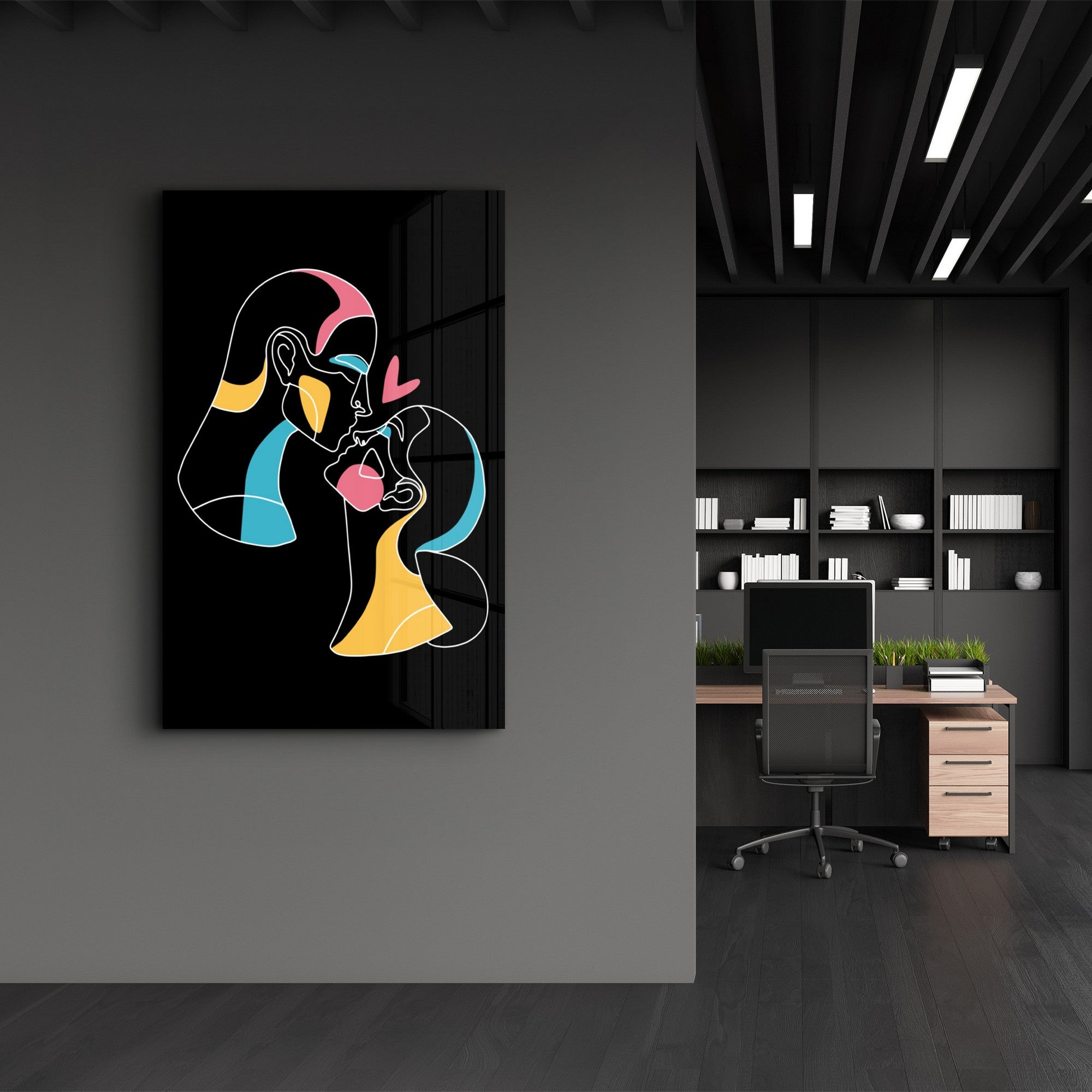 Arte em Vidro Temperado Multicolor 35x55cm - Pintura Decorativa UV de Alta Qualidade