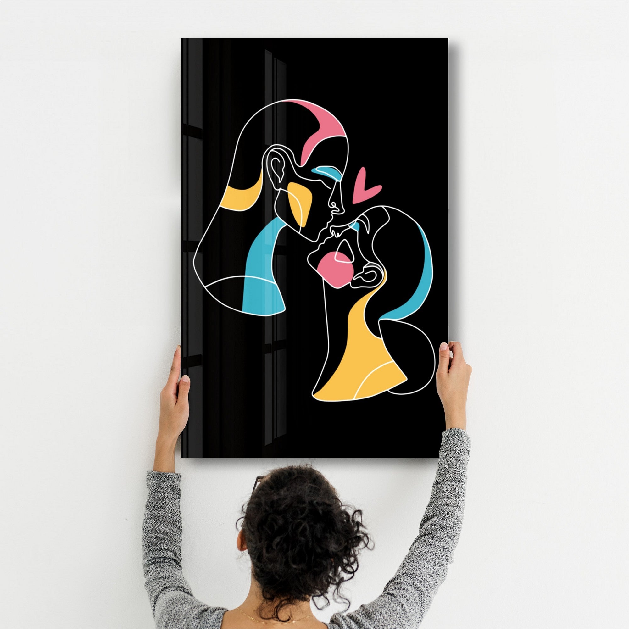 Arte em Vidro Temperado Multicolor 35x55cm - Pintura Decorativa UV de Alta Qualidade