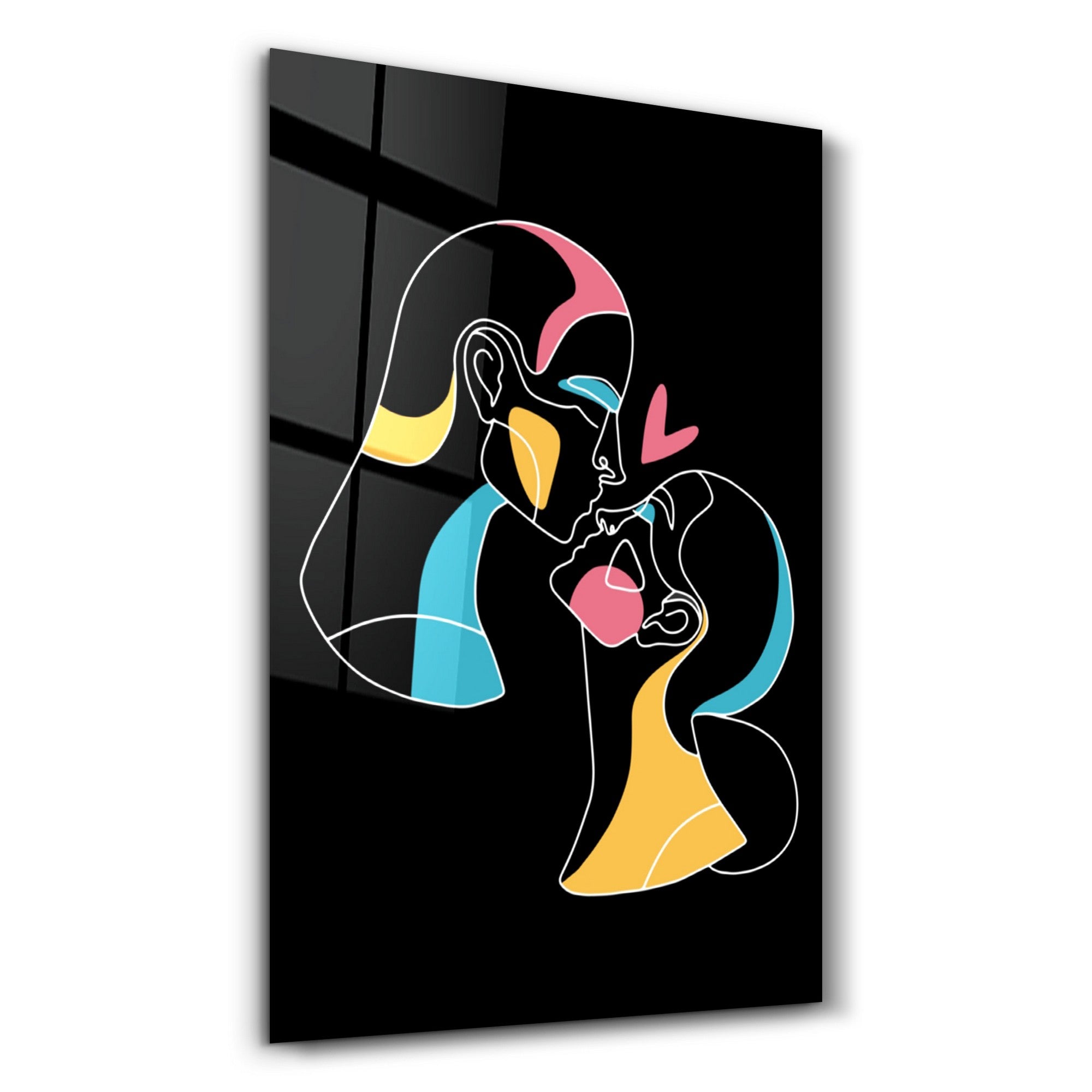 Arte em Vidro Temperado Multicolor 35x55cm - Pintura Decorativa UV de Alta Qualidade