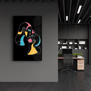 Arte em Vidro Temperado Multicolor 70x110cm - Pintura Decorativa UV Premium