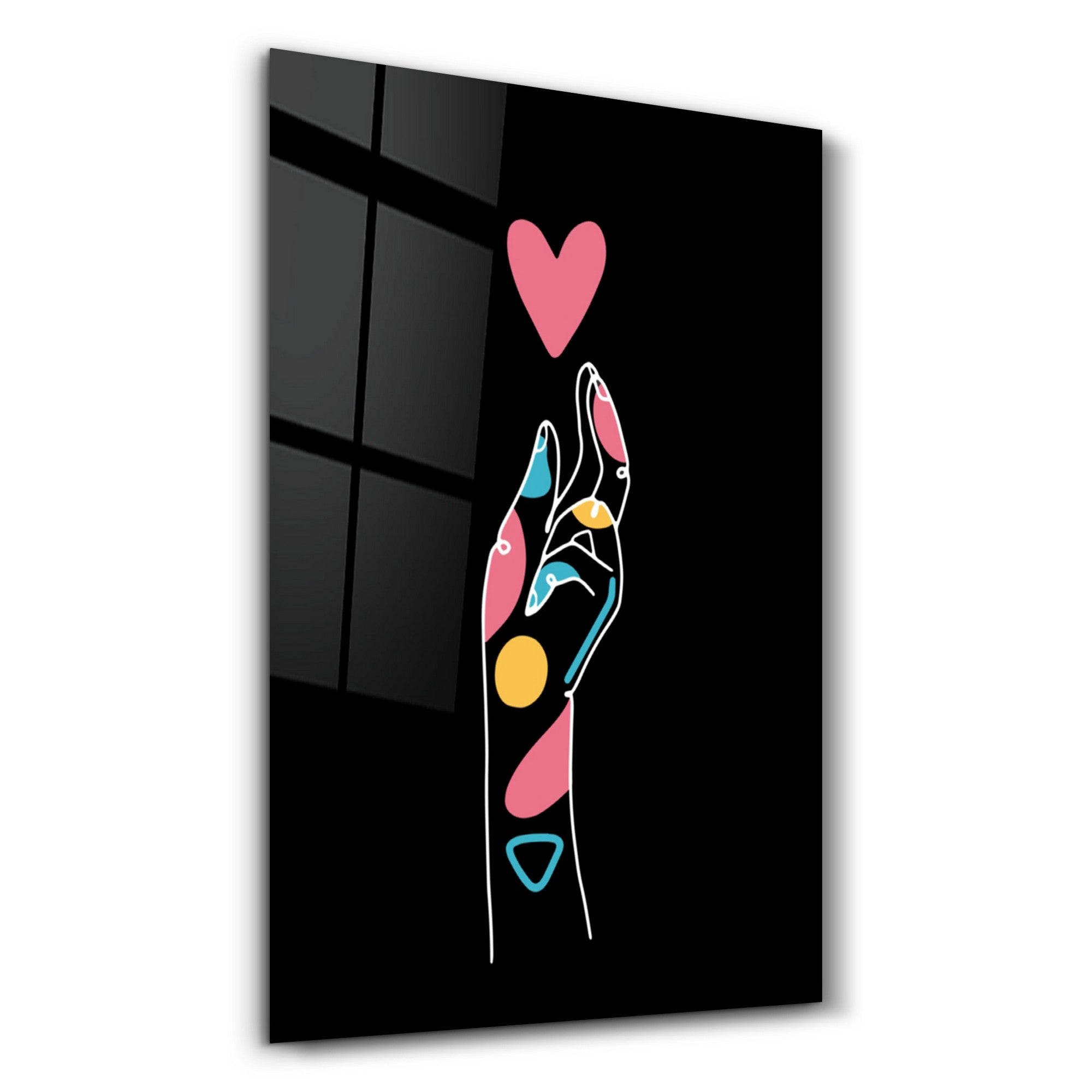 Arte Decorativa em Vidro Temperado Multicolor 35x55cm - Impressão UV de Alta Qualidade