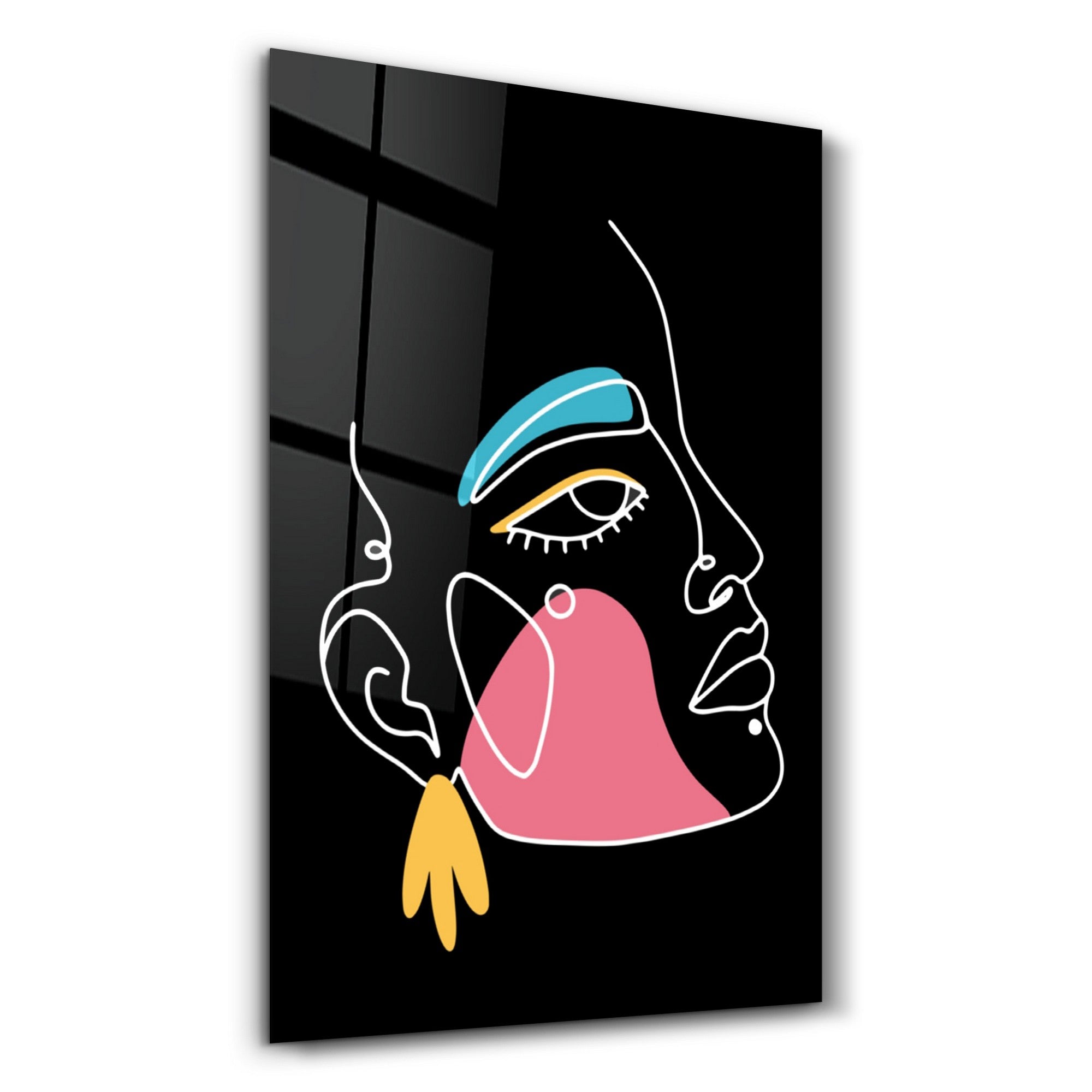 Quadro Decorativo em Vidro Temperado Multicolor 35x55 cm (4 mm) UV – OGLS-6088 | 672BRS4251