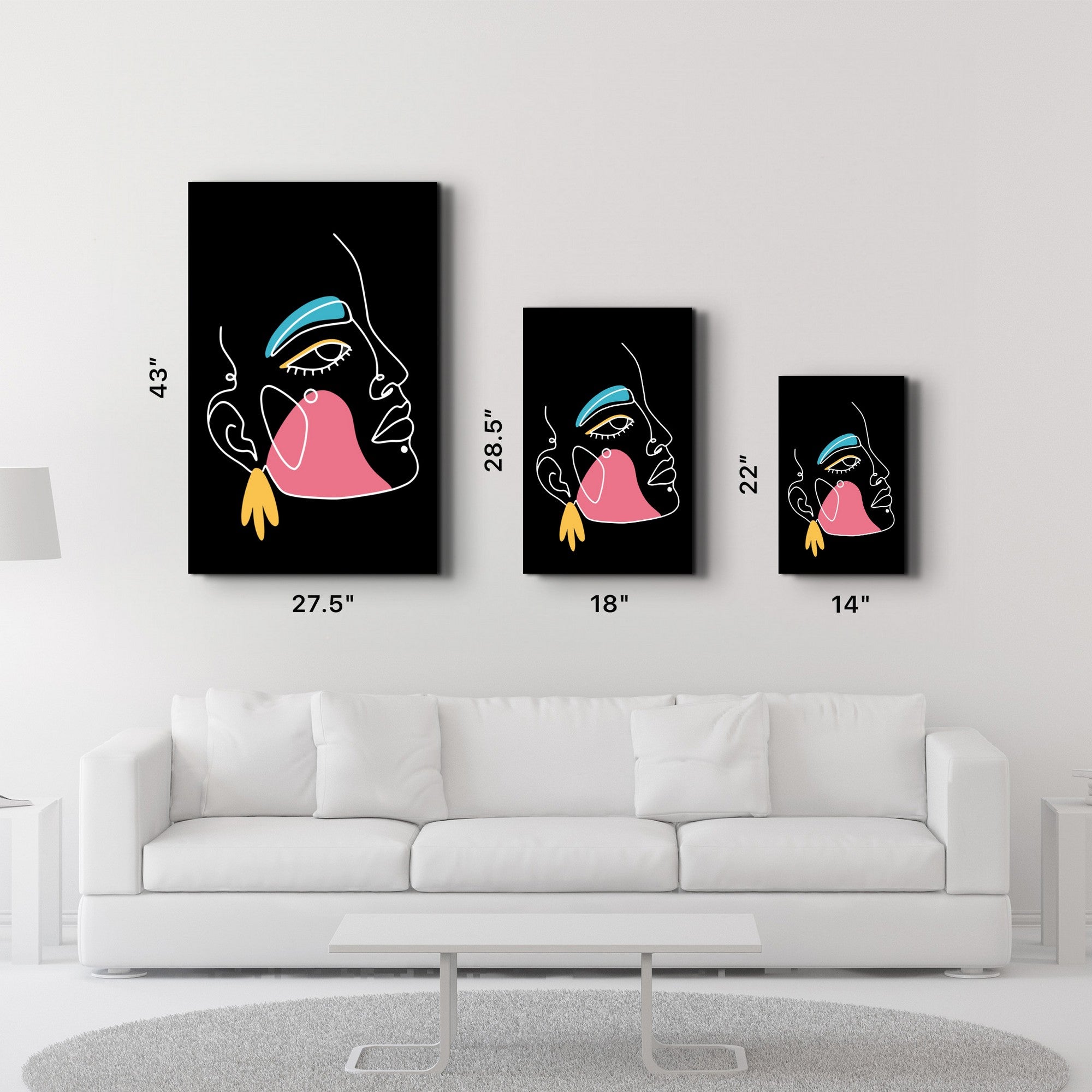 Quadro Decorativo em Vidro Temperado Multicolor 35x55 cm (4 mm) UV – OGLS-6088 | 672BRS4251