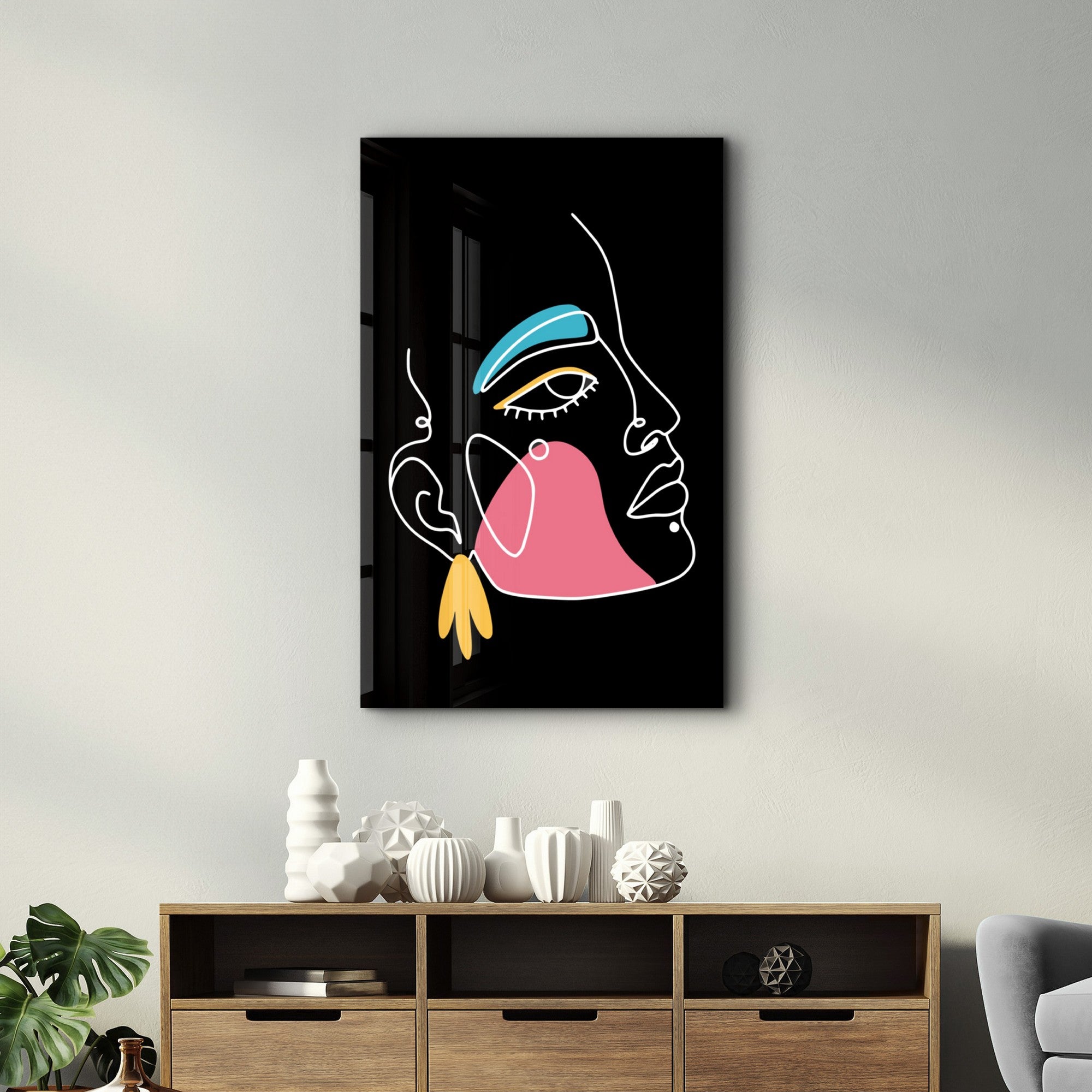 Arte em Vidro Temperado Multicolor 70x110cm - Pintura Decorativa UV de Alta Qualidade