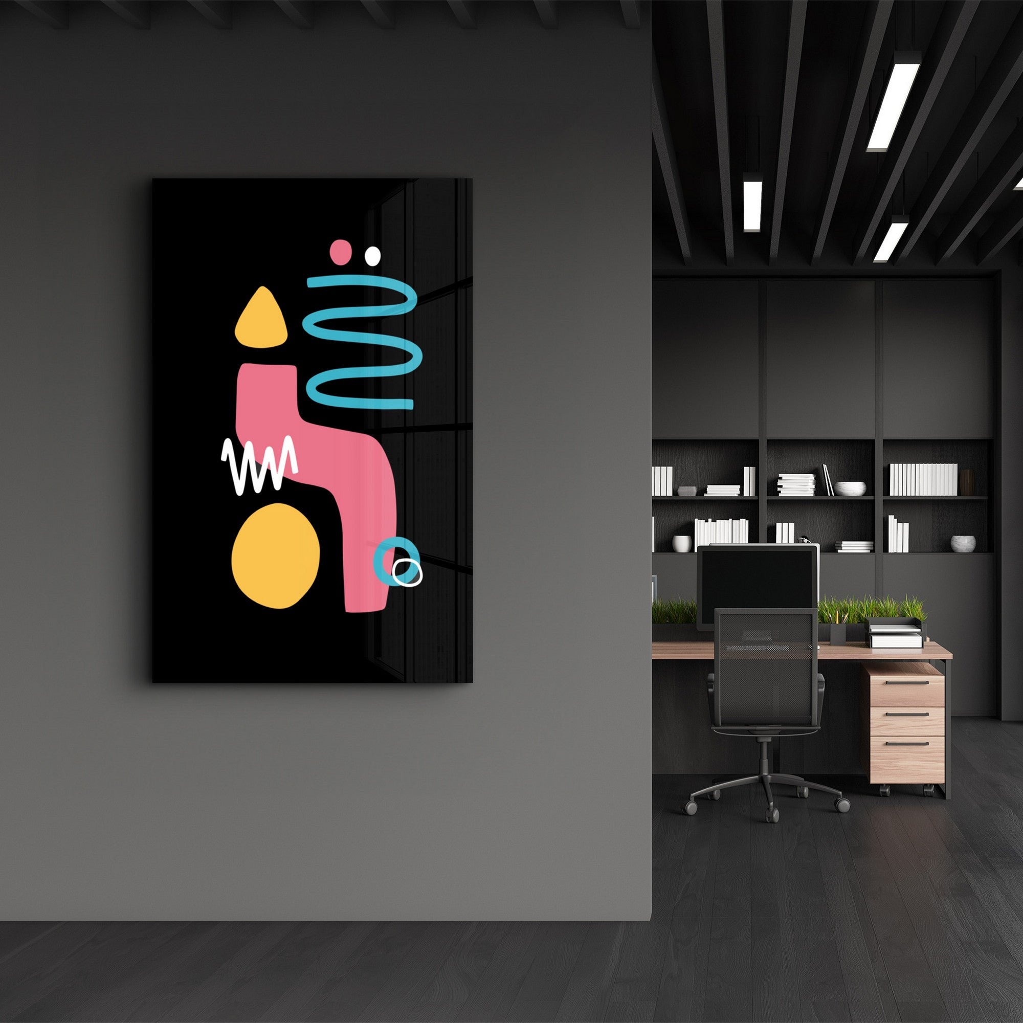 Arte em Vidro Temperado Multicolor 35x55cm - Pintura Decorativa UV de Alta Qualidade