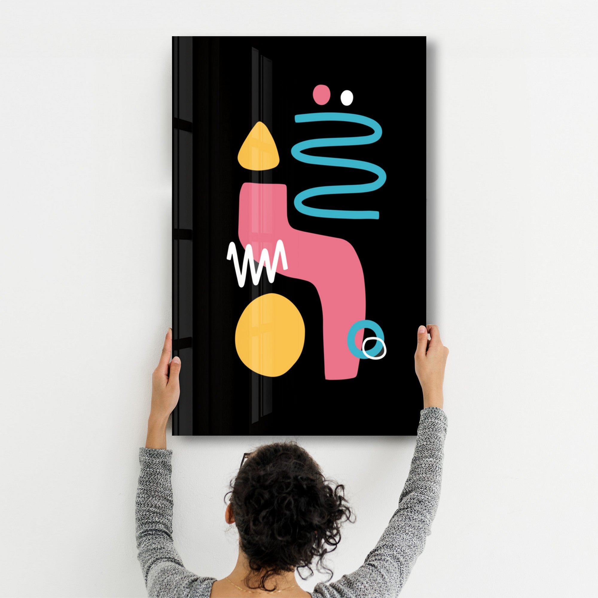 Arte em Vidro Temperado Multicolor 35x55cm - Pintura Decorativa UV de Alta Qualidade