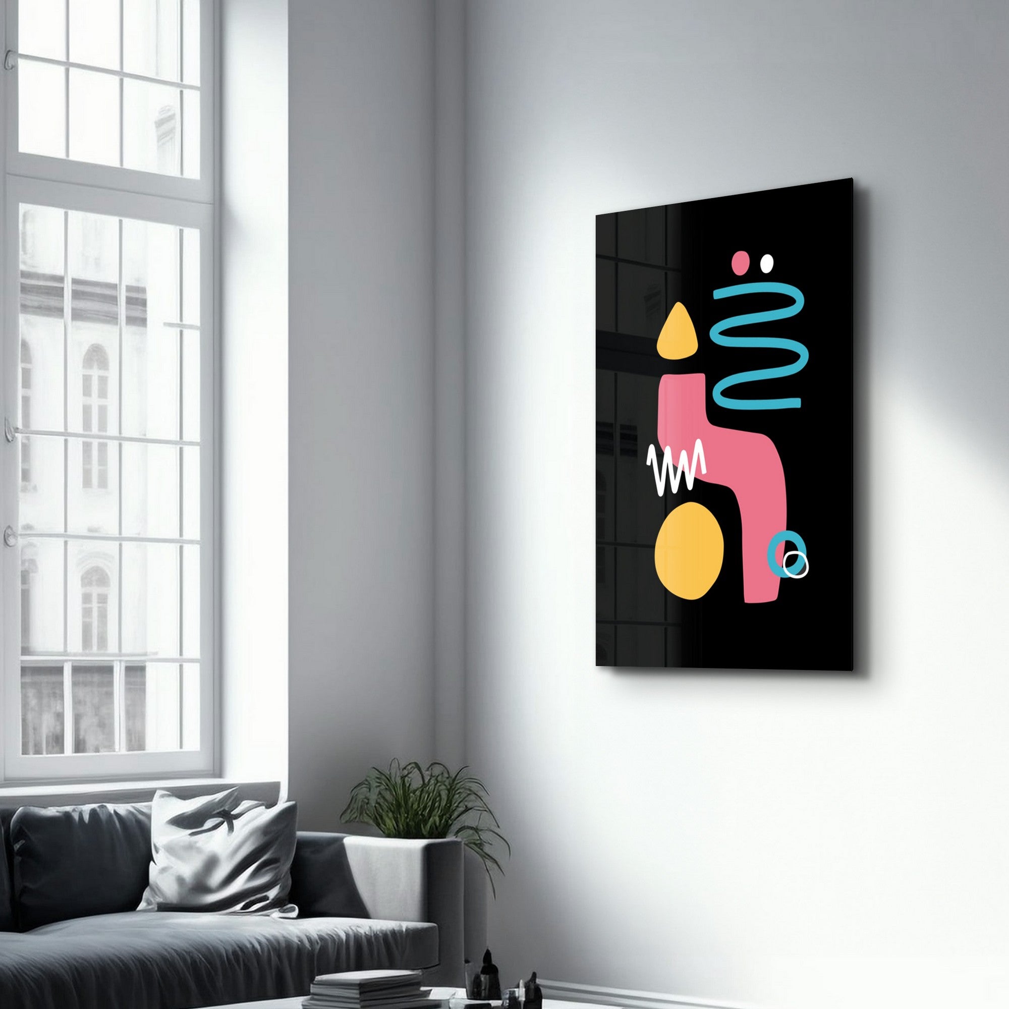 Arte em Vidro Temperado Multicolor 35x55cm - Pintura Decorativa UV de Alta Qualidade