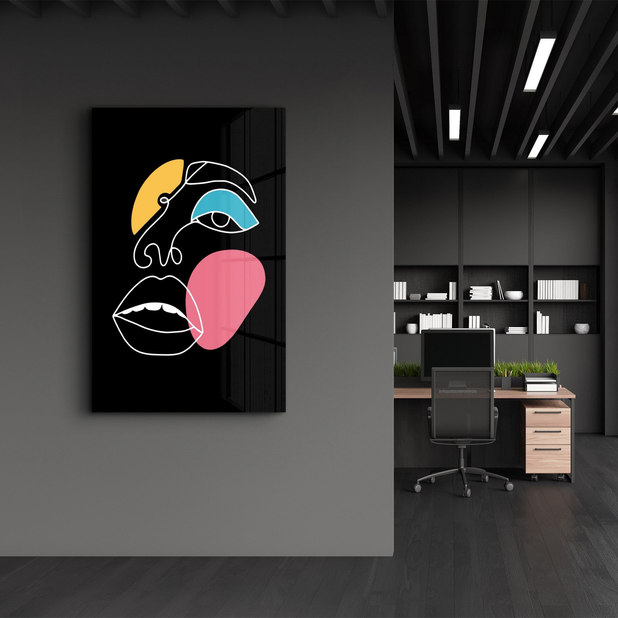 Arte em Vidro Temperado Multicolor 35x55cm - Pintura Decorativa UV de Alta Qualidade