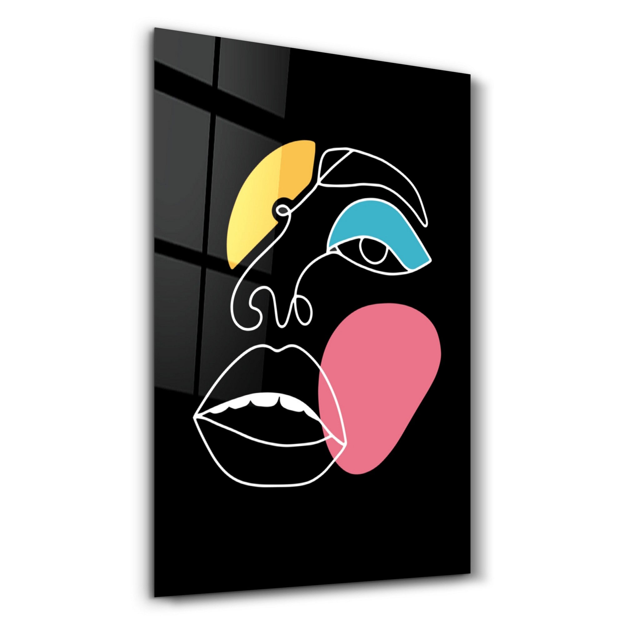 Arte em Vidro Temperado Multicolor 35x55cm - Pintura Decorativa UV de Alta Qualidade