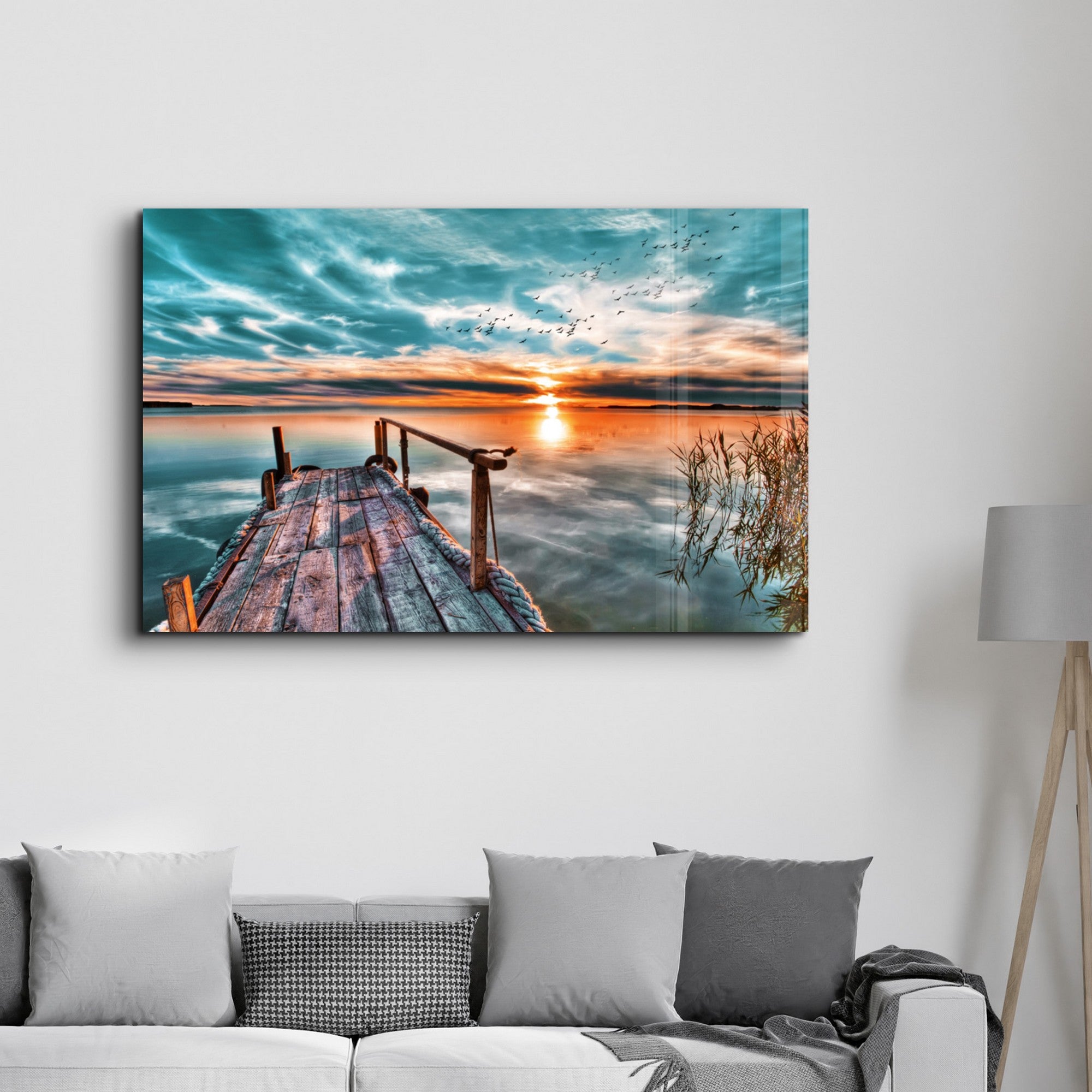 Arte Decorativa em Vidro Temperado Multicolor 35x55cm - Impressão UV de Alta Qualidade