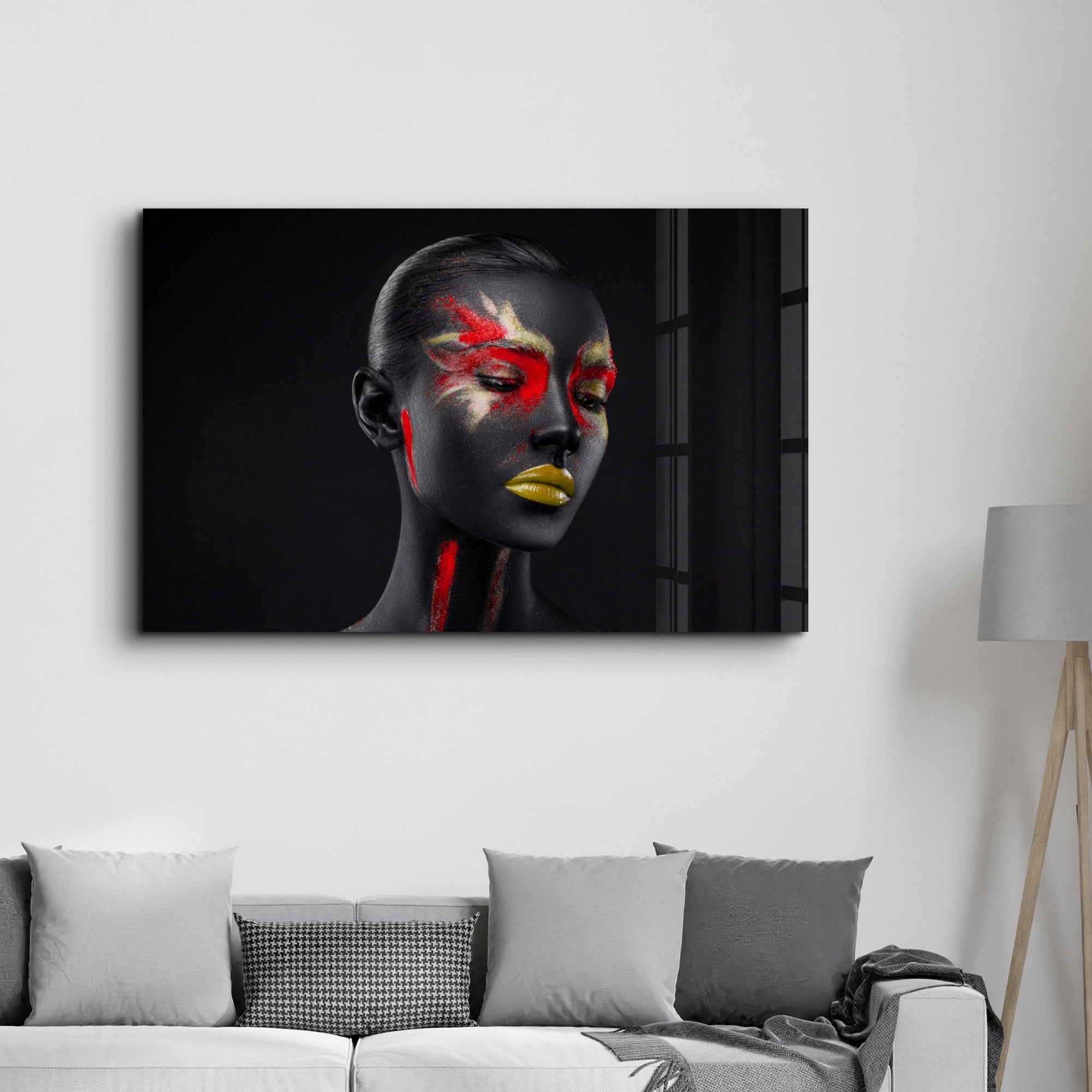 Arte Decorativa em Vidro Temperado Multicolor 46x72cm - Impressão UV de Alta Qualidade