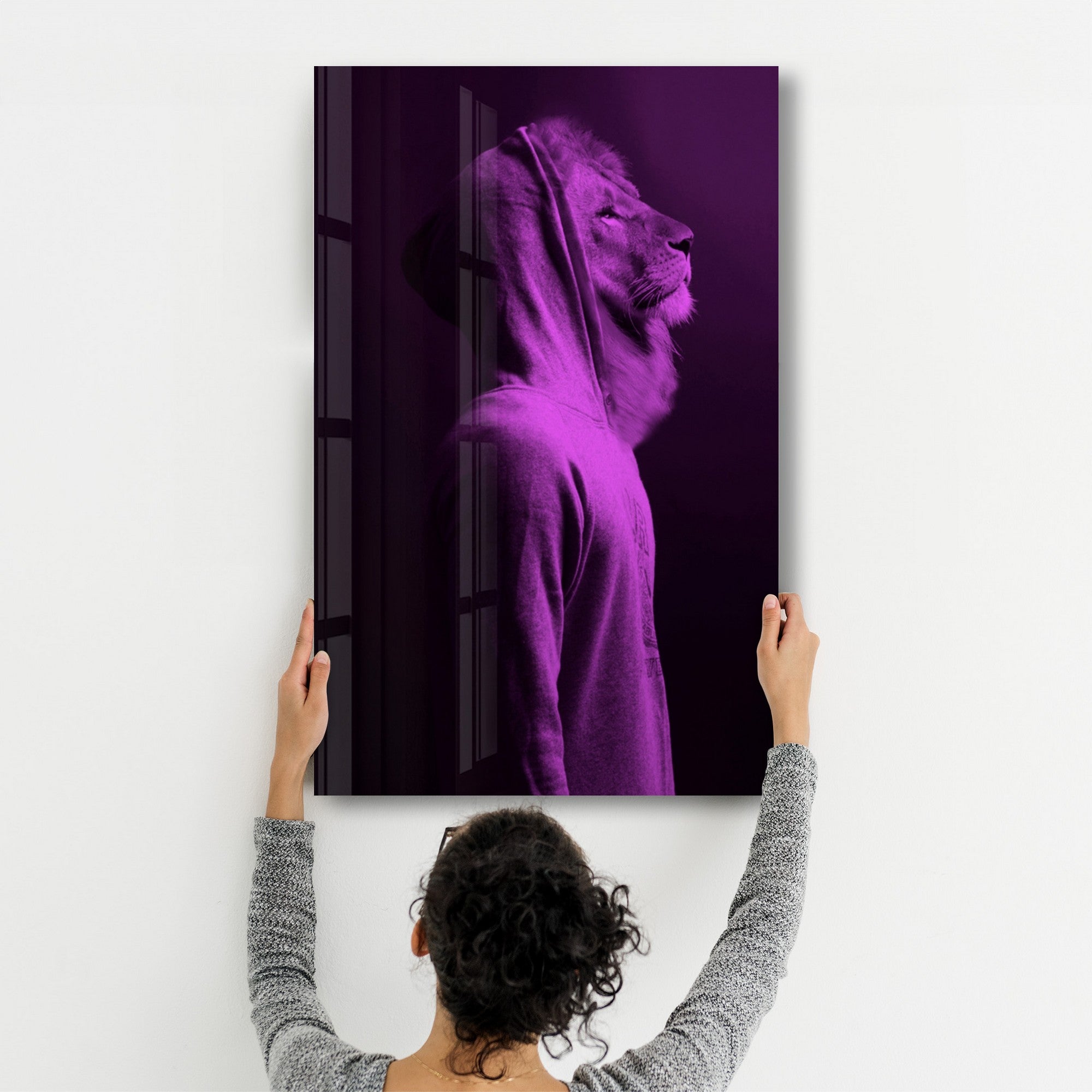 Arte em Vidro Temperado Multicolor 35x55cm - Pintura Decorativa UV de Alta Qualidade