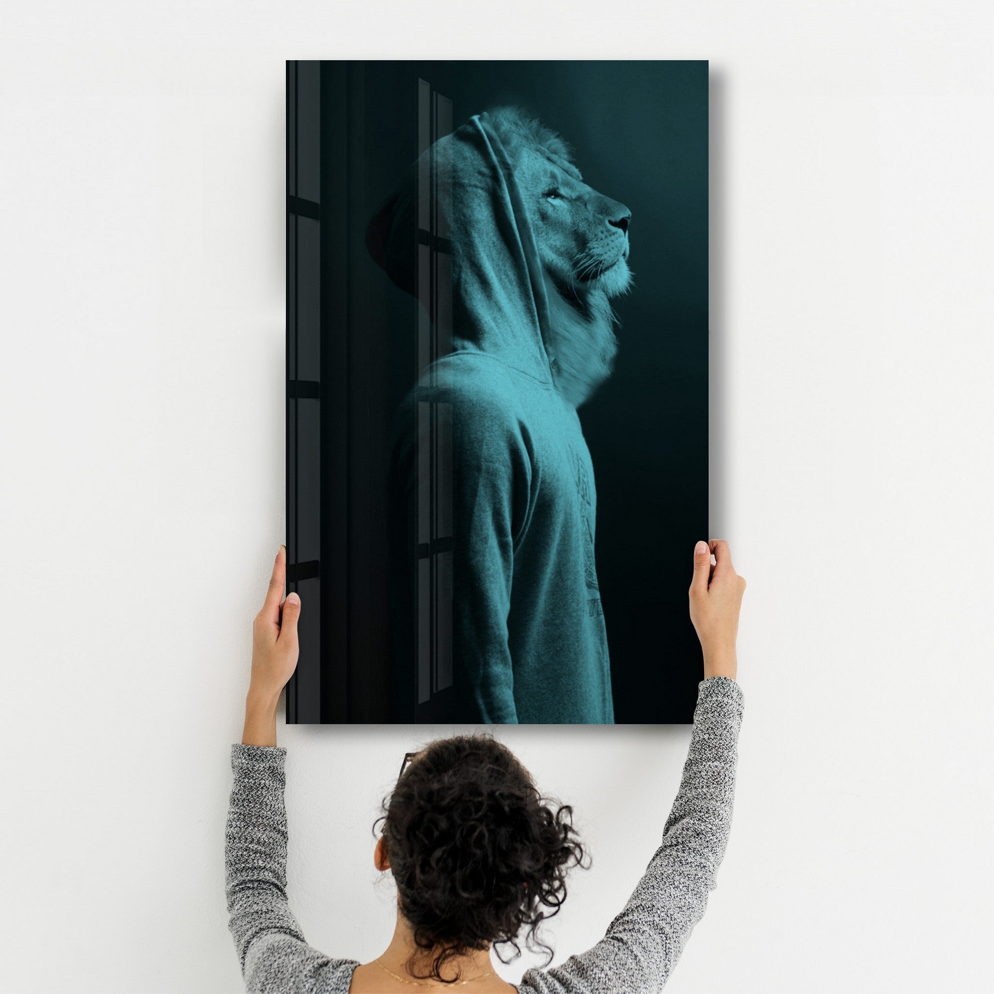 Arte Decorativa em Vidro Temperado Multicolor 35x55cm - Impressão UV de Alta Qualidade