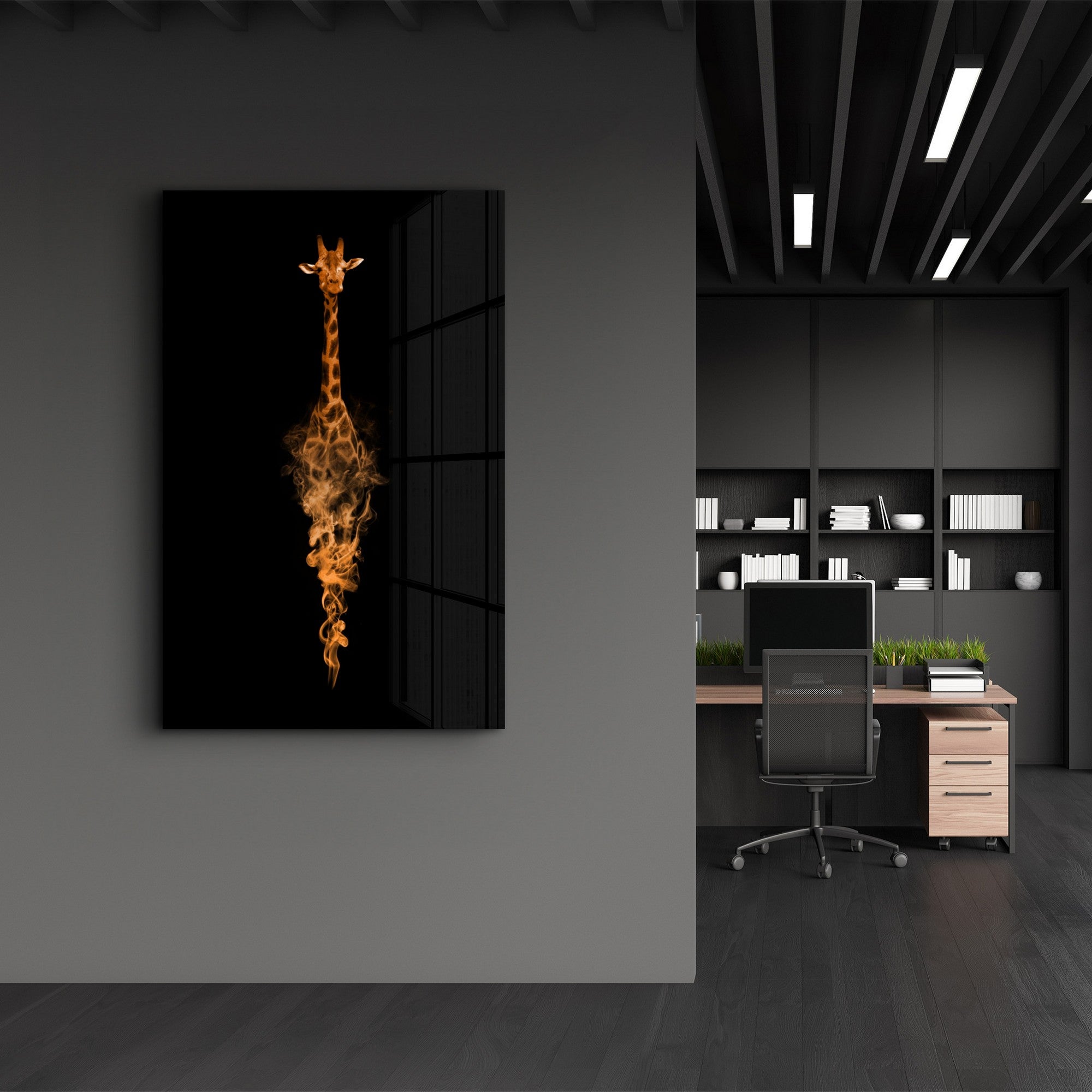 Quadro Decorativo em Vidro Temperado OGLS-7010 (35 x 55 cm), Multicolor, Impressão UV, 4 mm